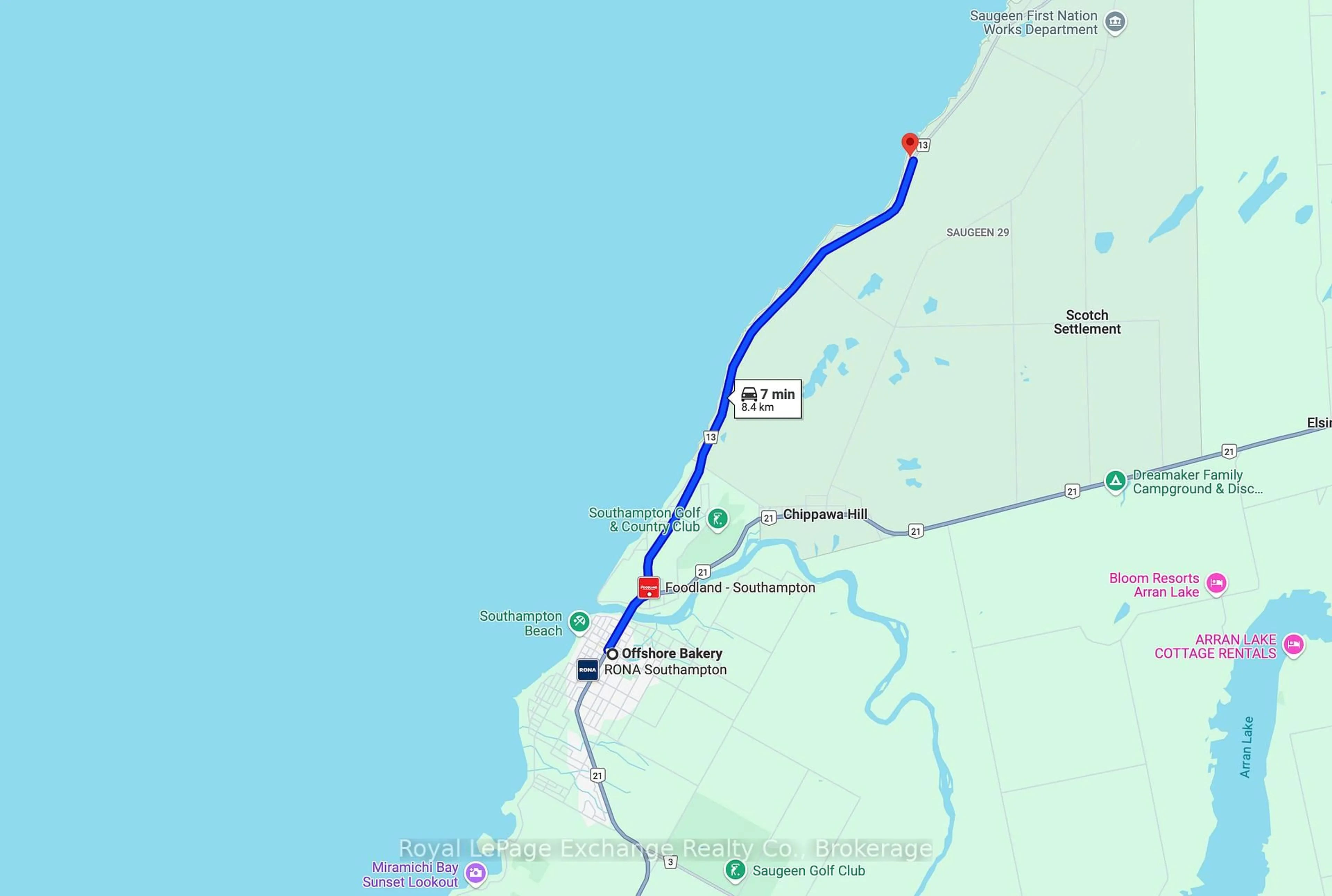 Picture of a map for 735 BRUCE ROAD 13 N/A, First Nations Ontario N0H 2L0