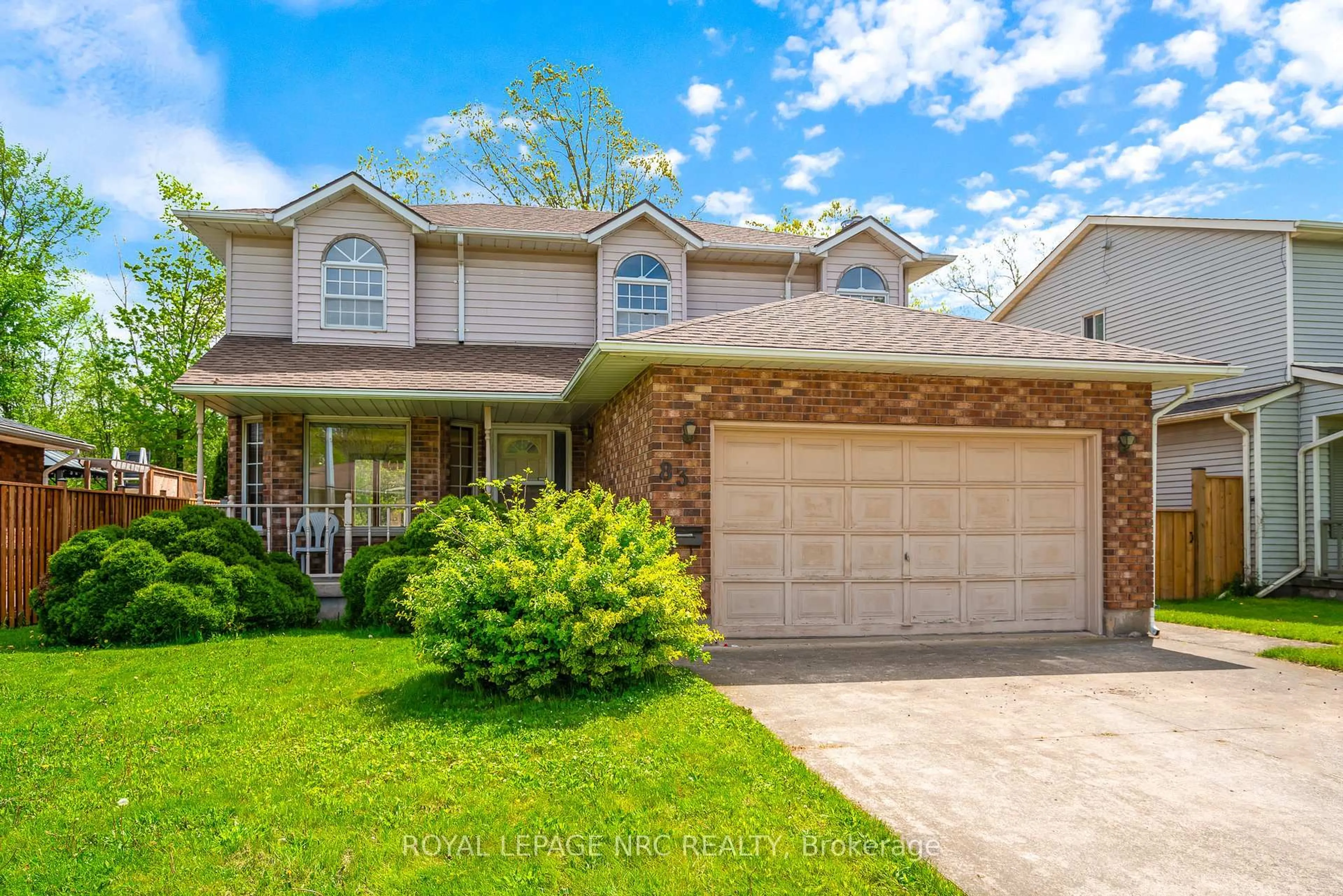 Home with brick exterior material, street for 83 MELISSA Cres, Welland Ontario L3C 6M5