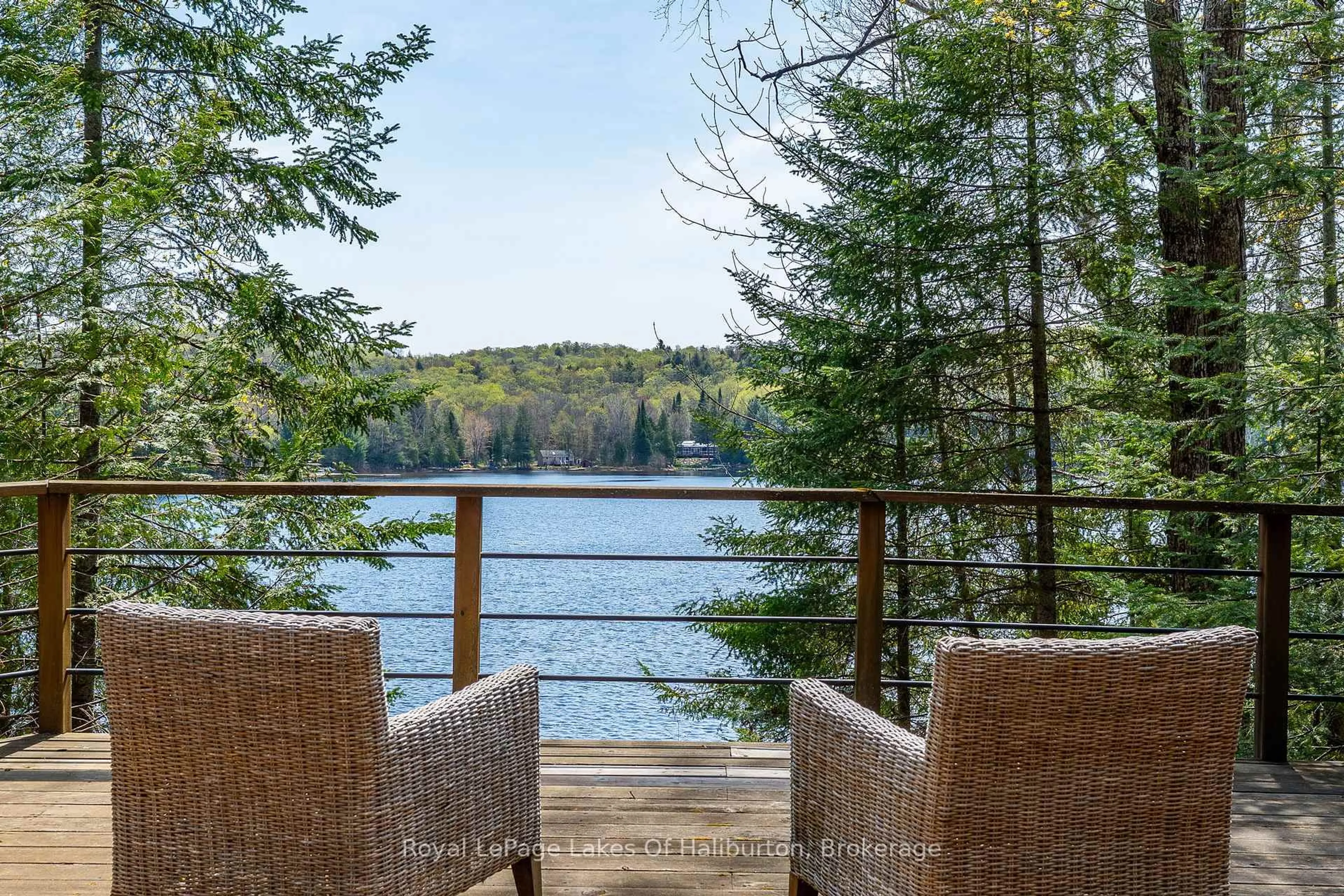 Patio, water/lake/river/ocean view for 1248 Portage Rd, Dysart et al Ontario K0M 1S0