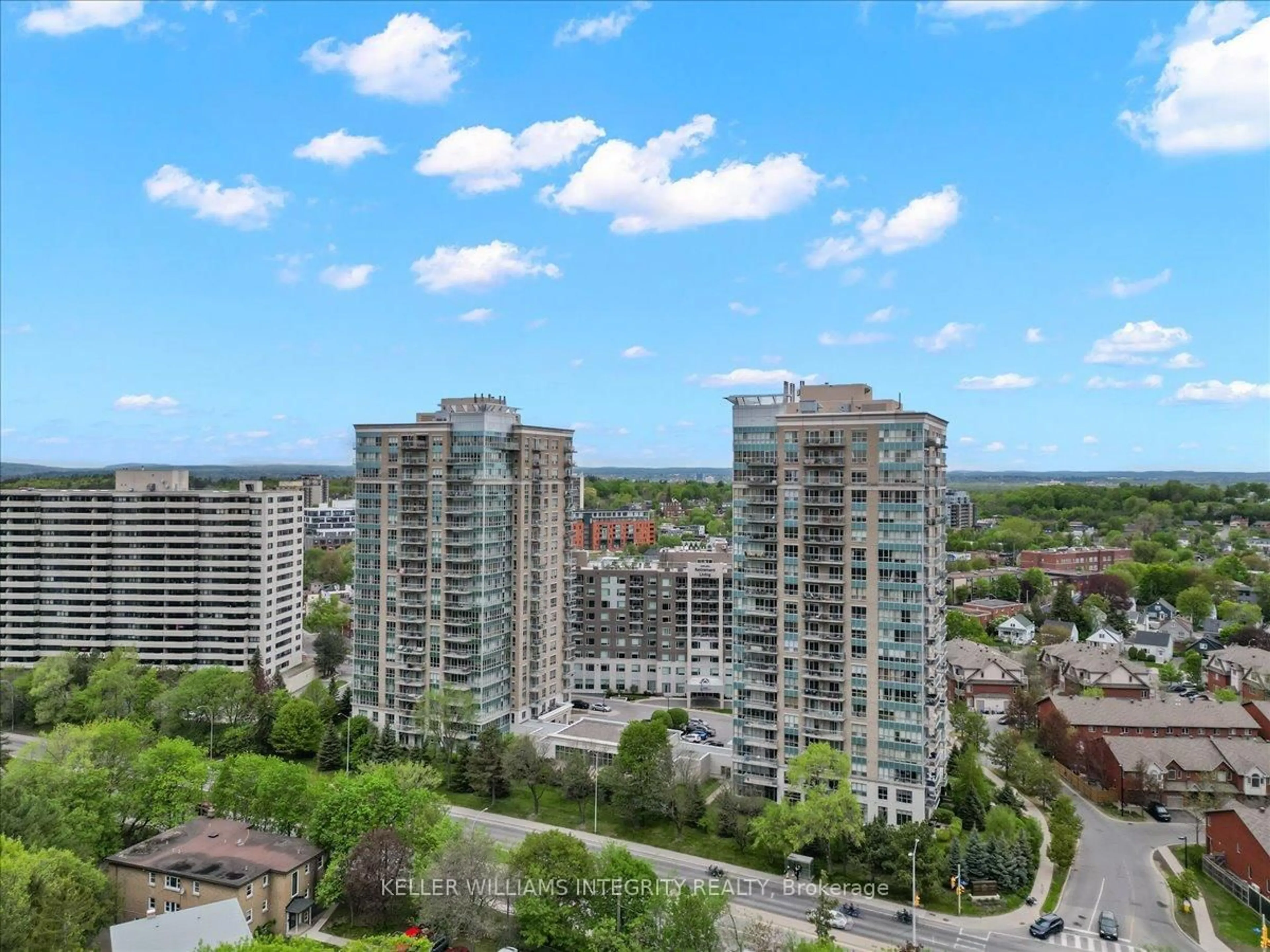 A pic from outside/outdoor area/front of a property/back of a property/a pic from drone, city buildings view from balcony for 70 Landry St #1604, Ottawa Ontario K1L 0A8