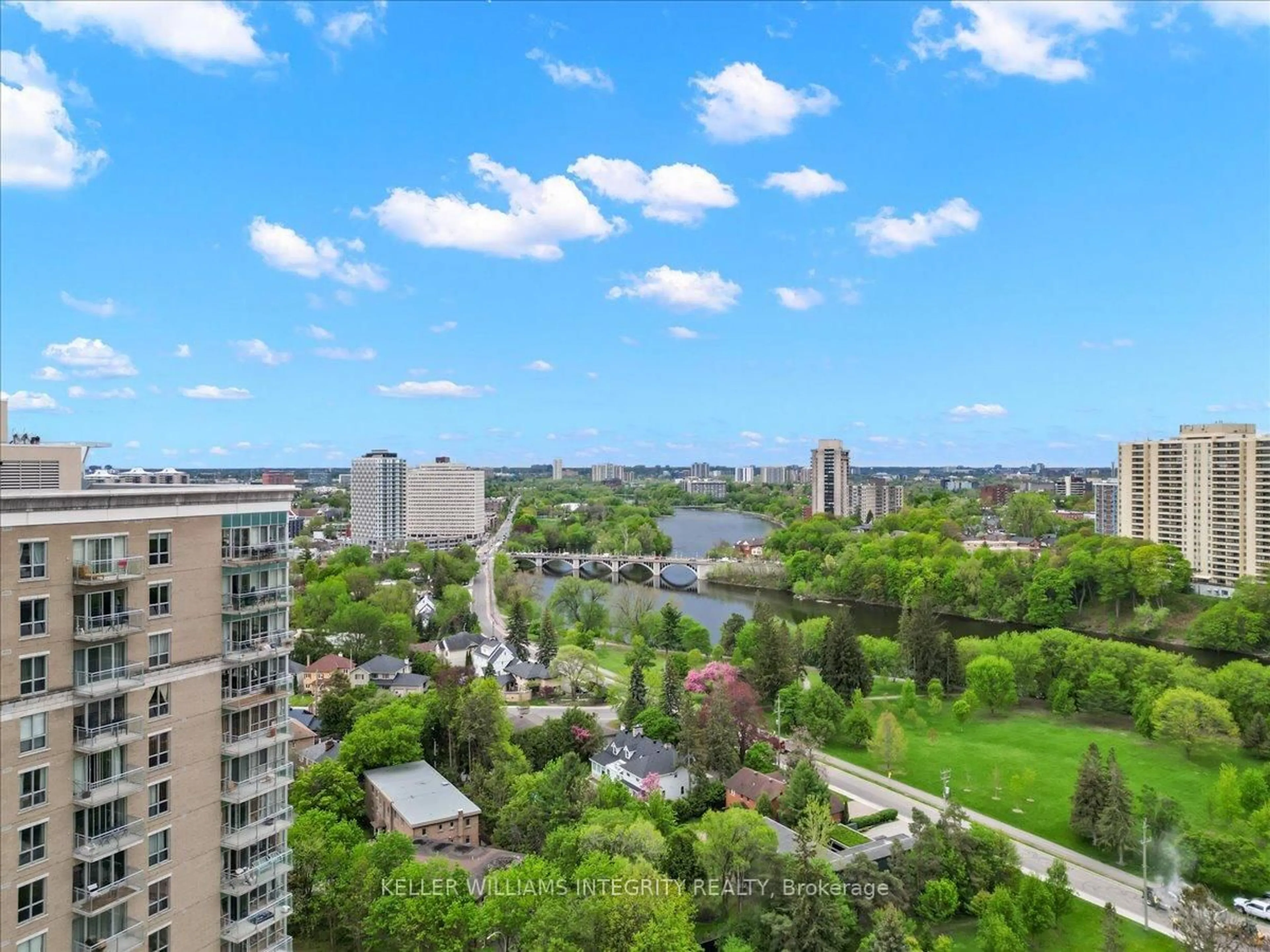 A pic from outside/outdoor area/front of a property/back of a property/a pic from drone, city buildings view from balcony for 70 Landry St #1604, Ottawa Ontario K1L 0A8