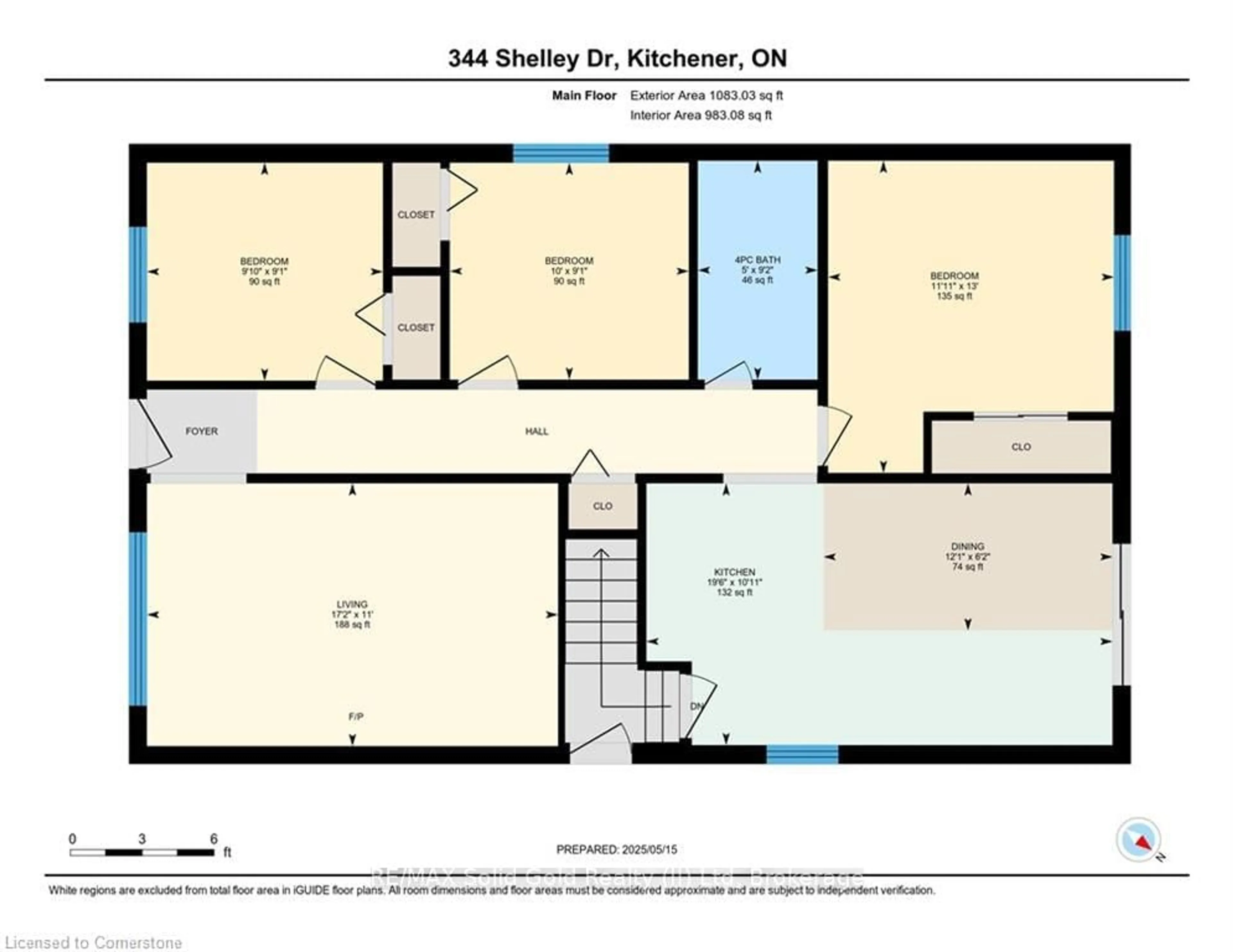 Floor plan for 344 Shelley Dr, Kitchener Ontario N2C 1N1