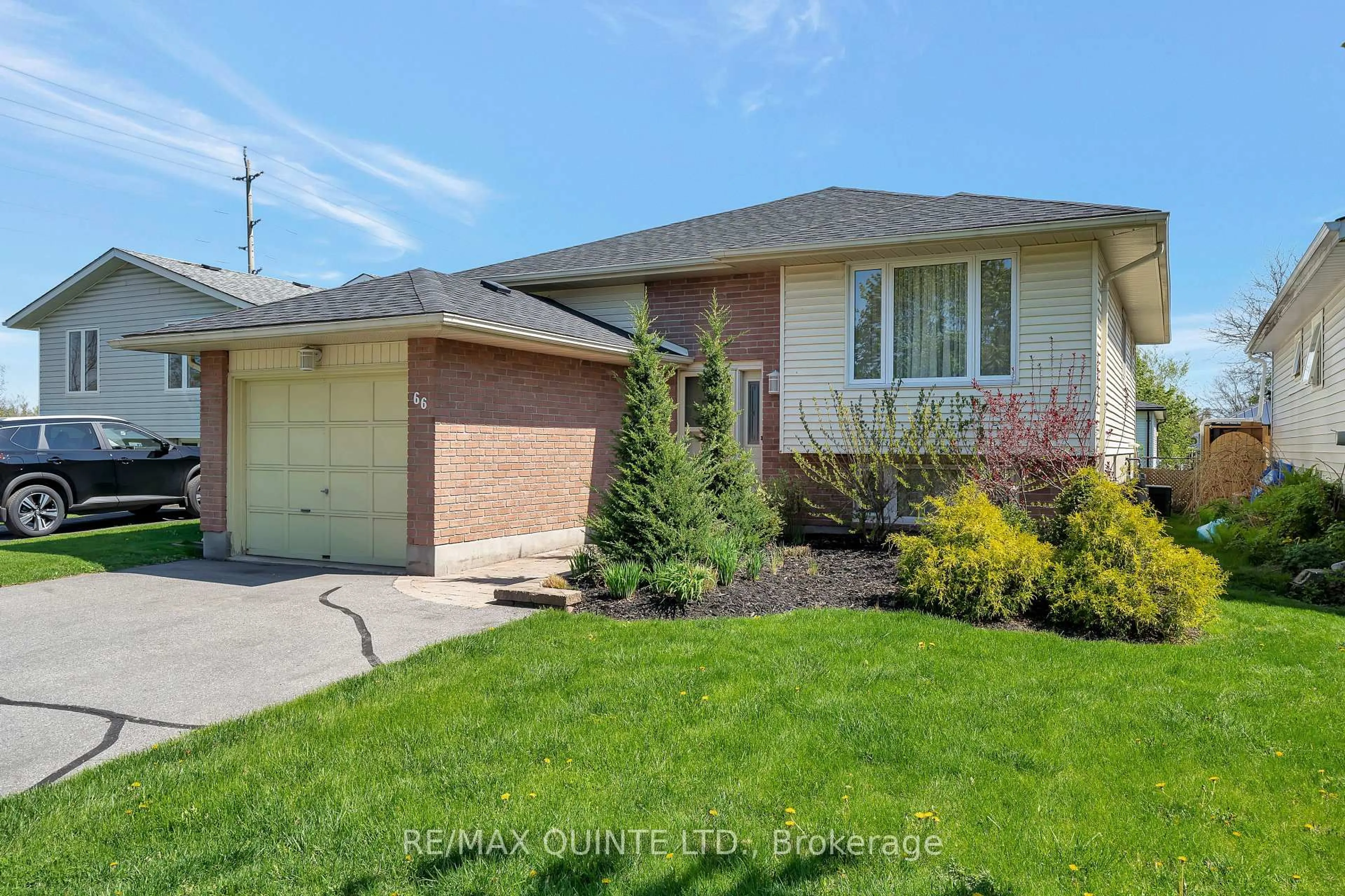 Home with brick exterior material, street for 66 Bogart Cres, Belleville Ontario K8P 5E8
