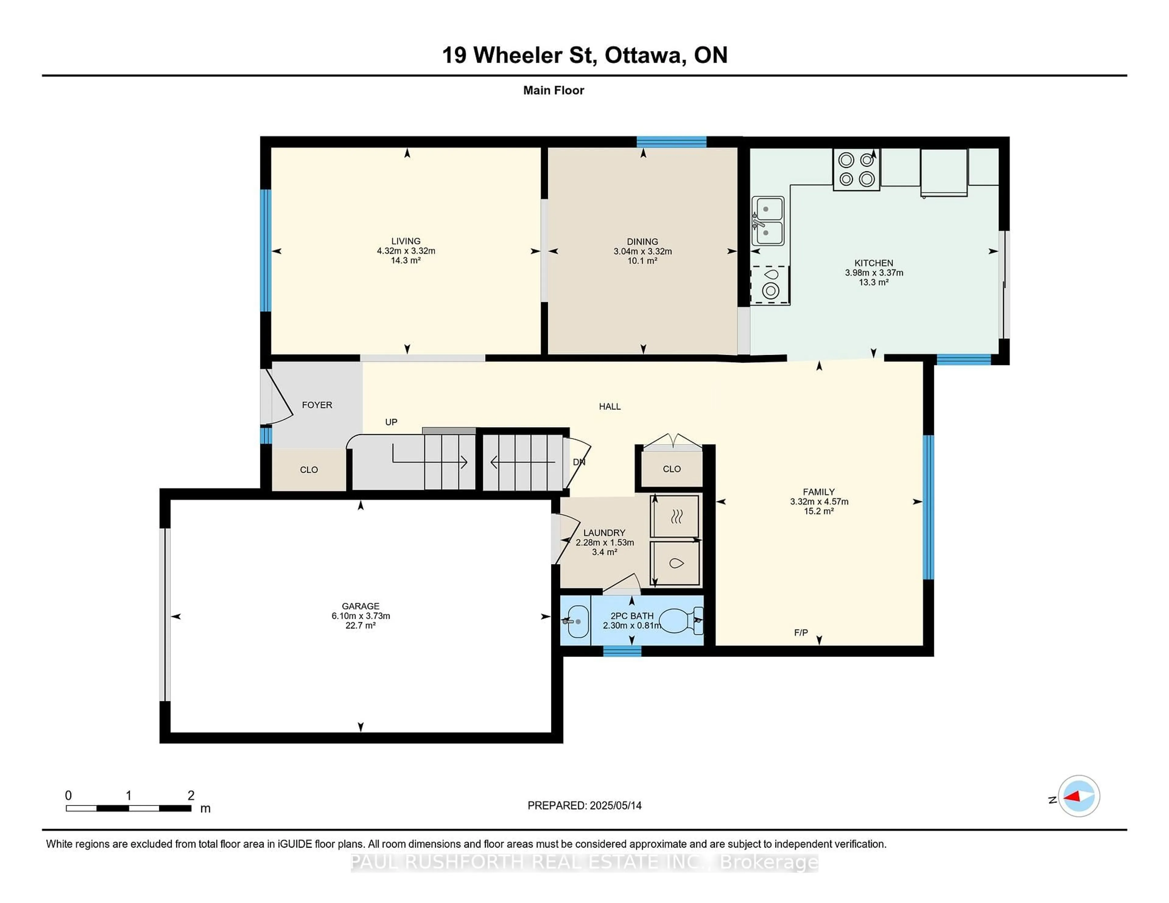 Floor plan for 19 Wheeler St, Ottawa Ontario K2J 3B8