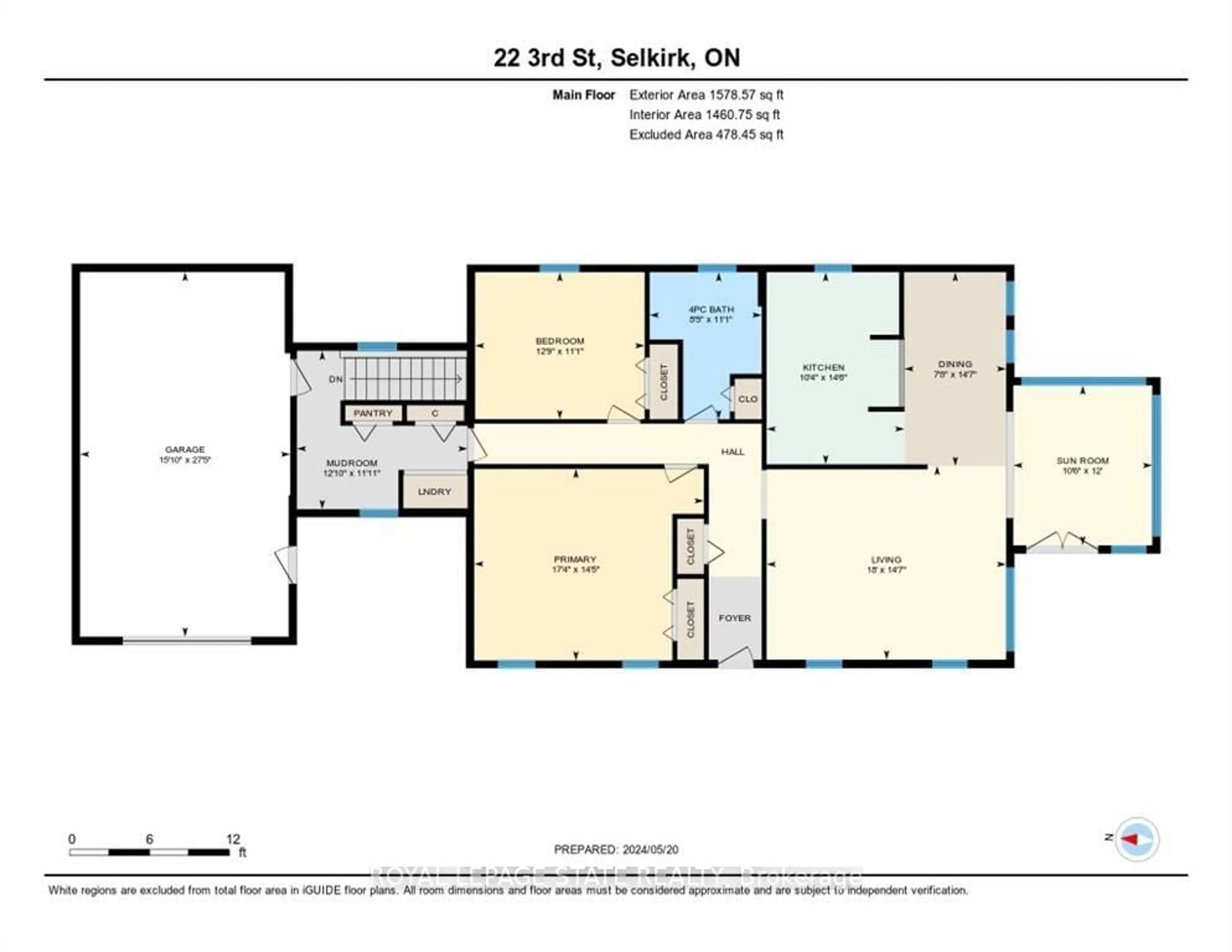 Floor plan for 22 3rd St, Haldimand Ontario N0A 1P0