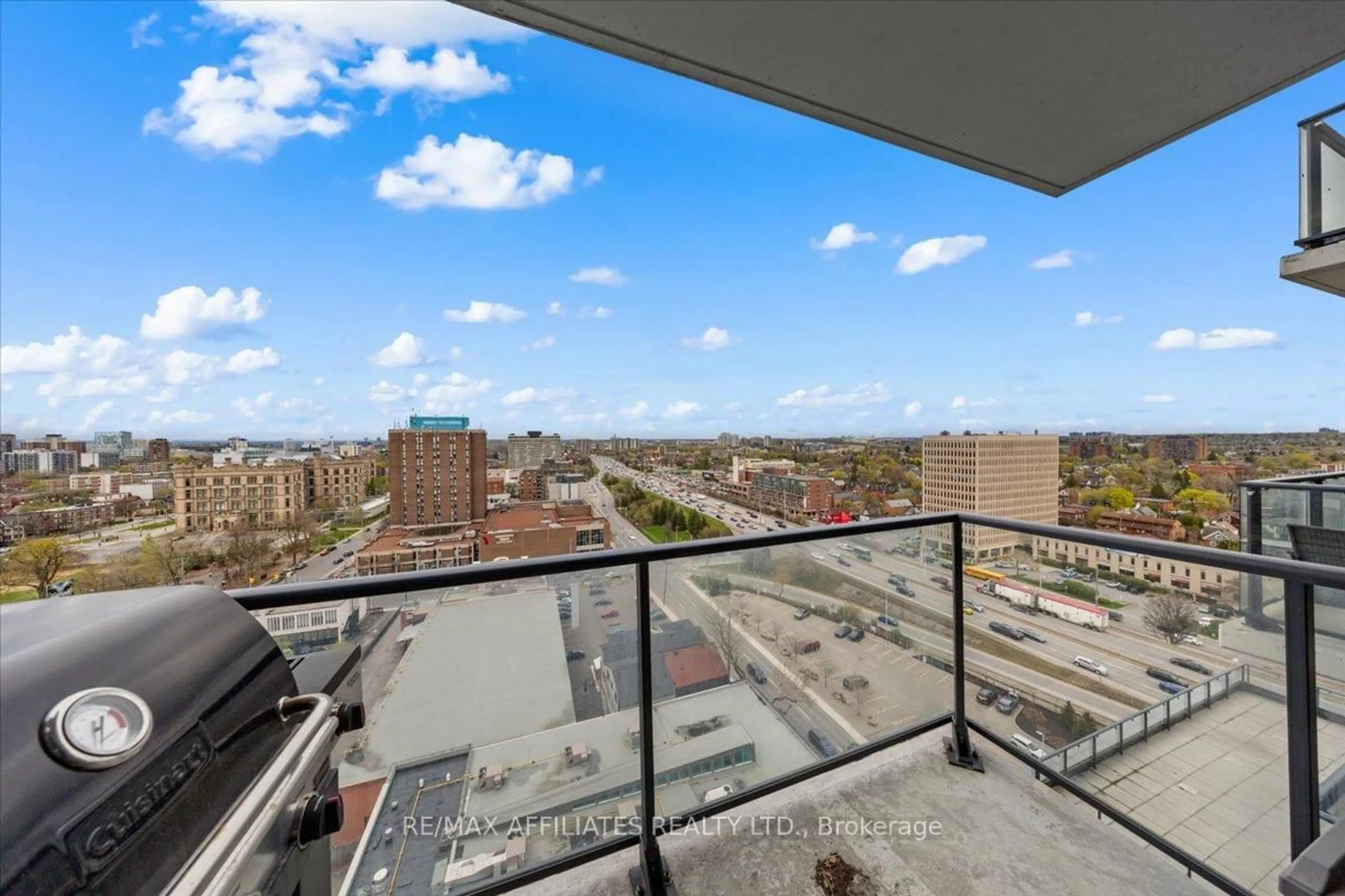 Balcony in the apartment, city buildings view from balcony for 203 CATHERINE St #1408, Ottawa Ontario K2P 1C3