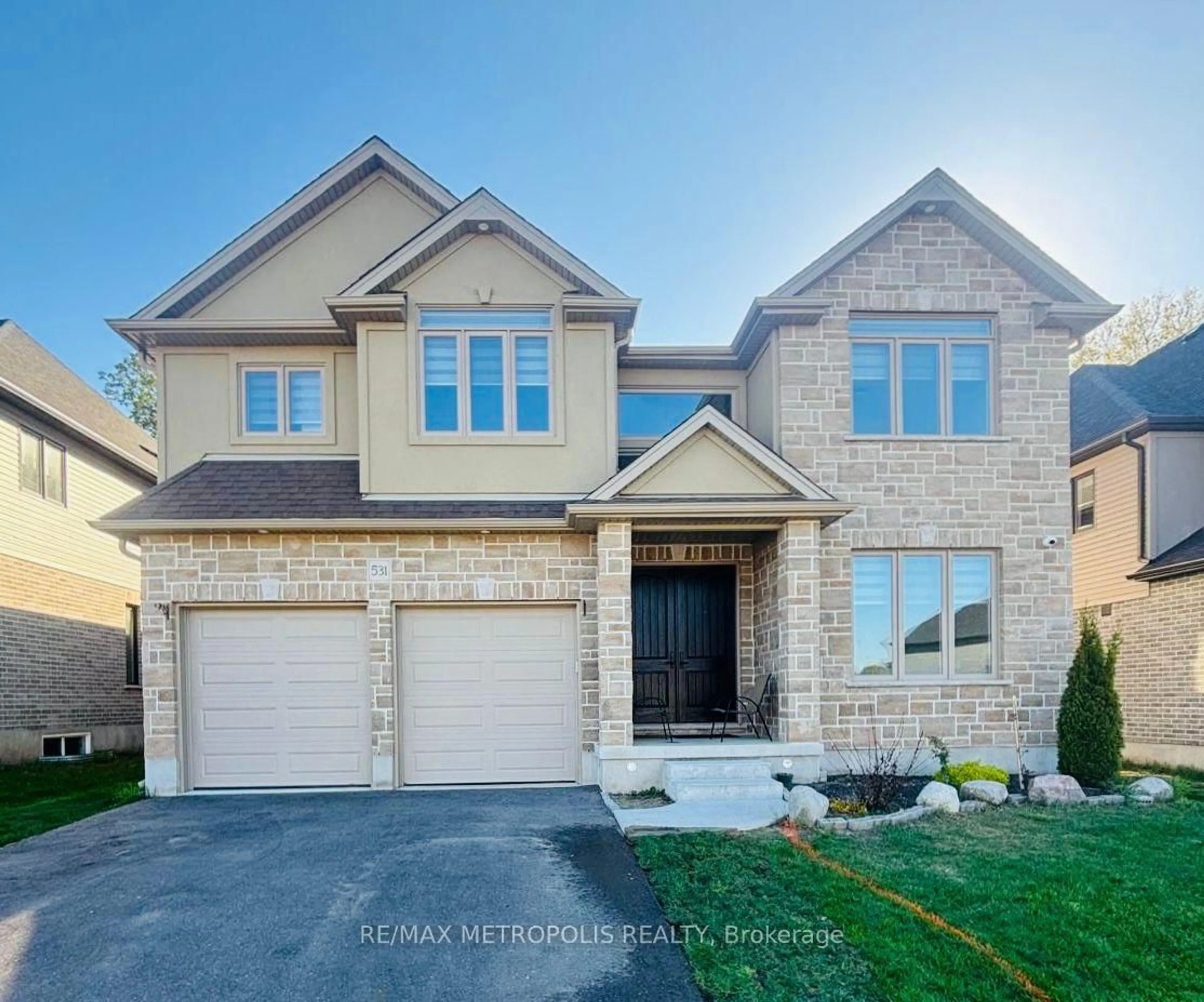 Home with brick exterior material, street for 531 Masters Dr, Woodstock Ontario N4T 0L2
