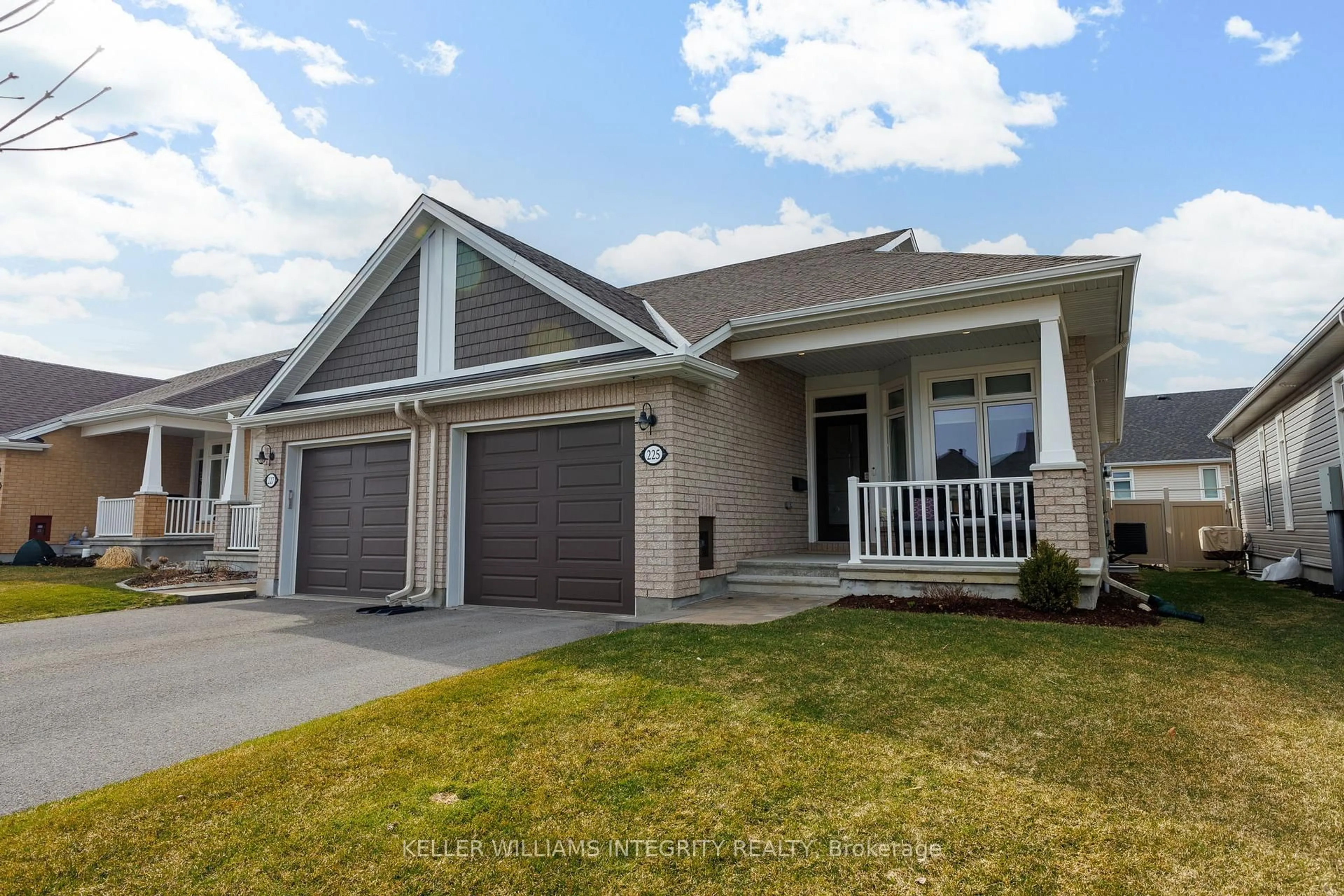 Home with vinyl exterior material, street for 225 Maygrass Way, Ottawa Ontario K2S 2B4