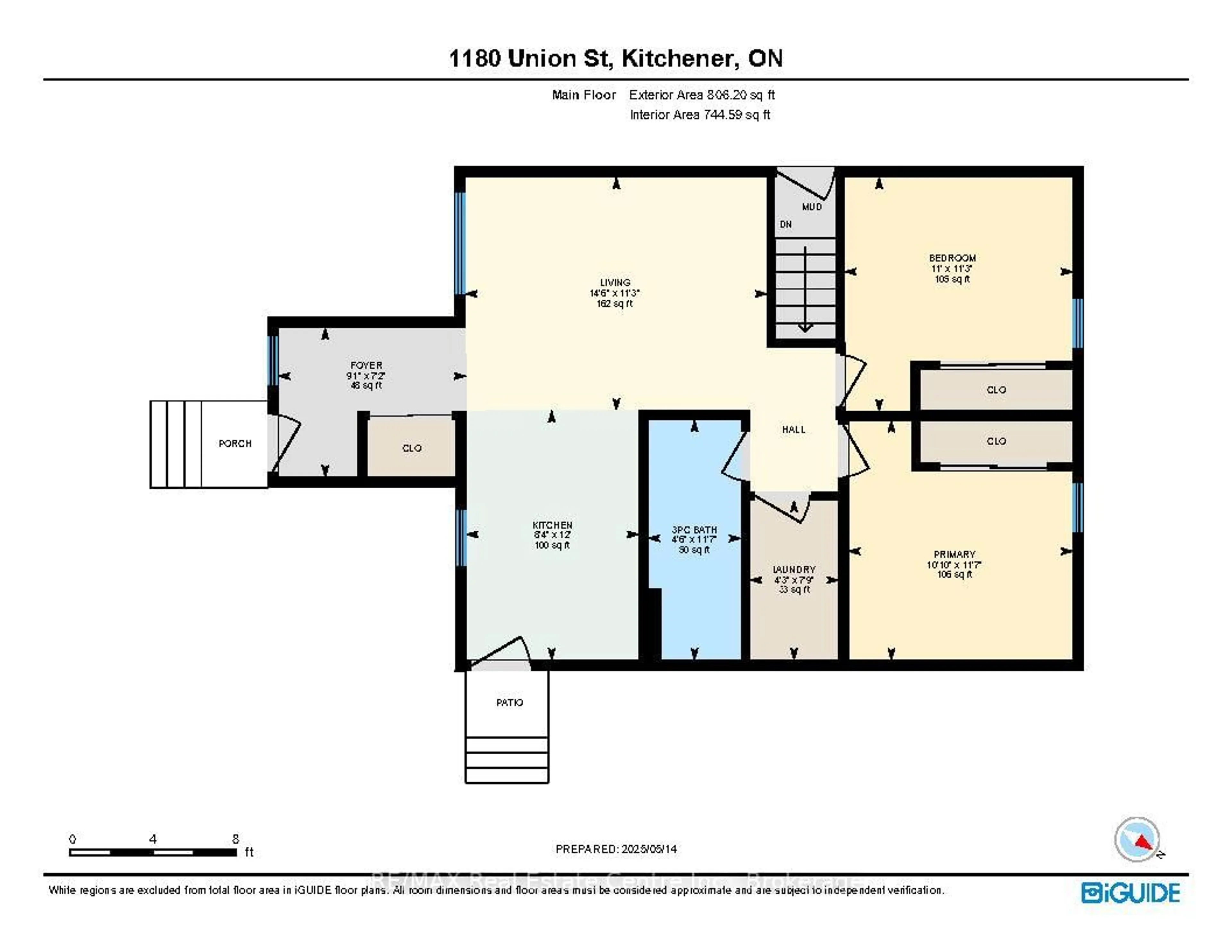 Floor plan for 1180 Union St, Kitchener Ontario N2H 6K2