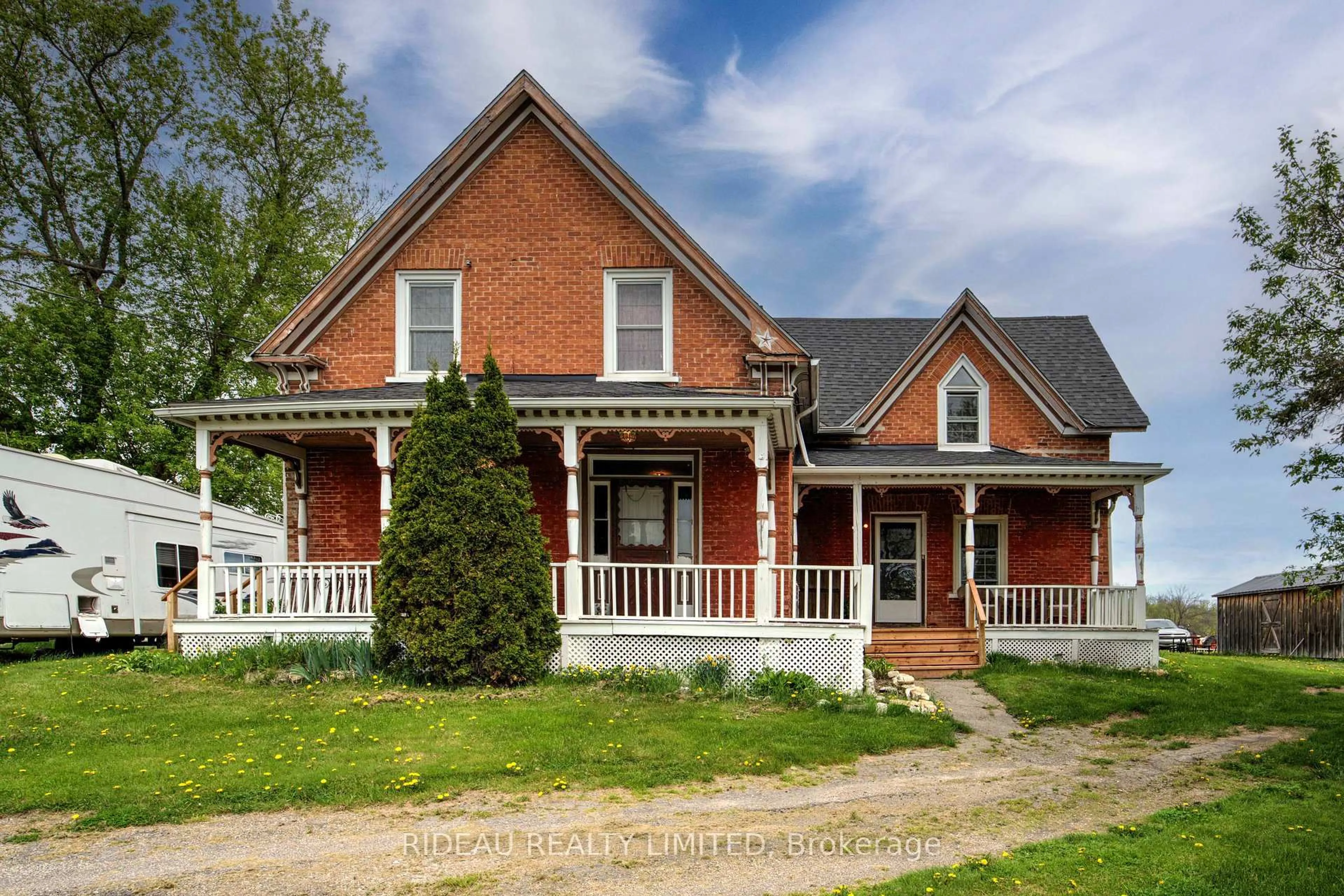 Home with brick exterior material, street for 7652 County Road 42 Rd, Rideau Lakes Ontario K0G 1E0