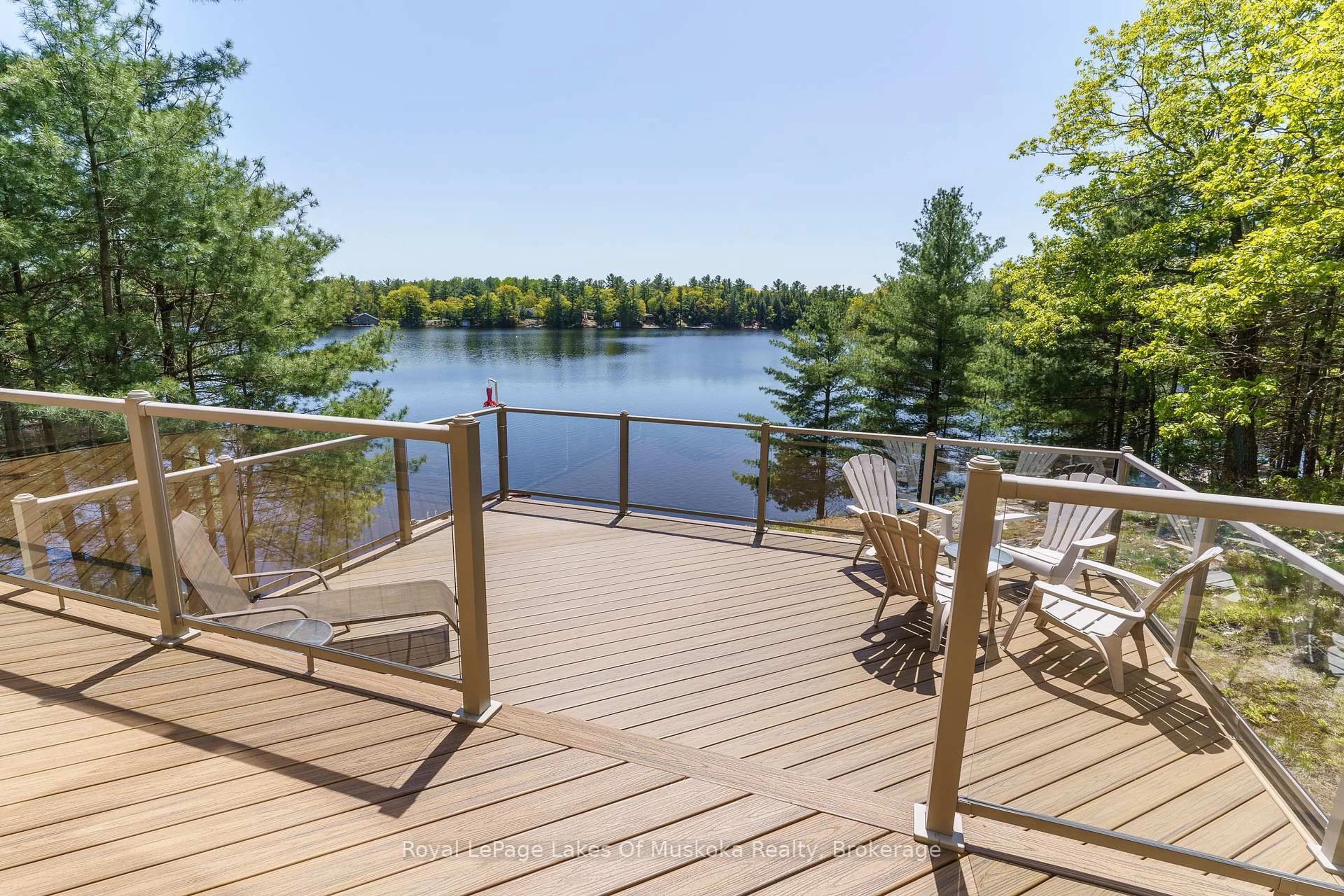 Patio, water/lake/river/ocean view for 22 Mile Island, Gravenhurst Ontario P0E 1G0