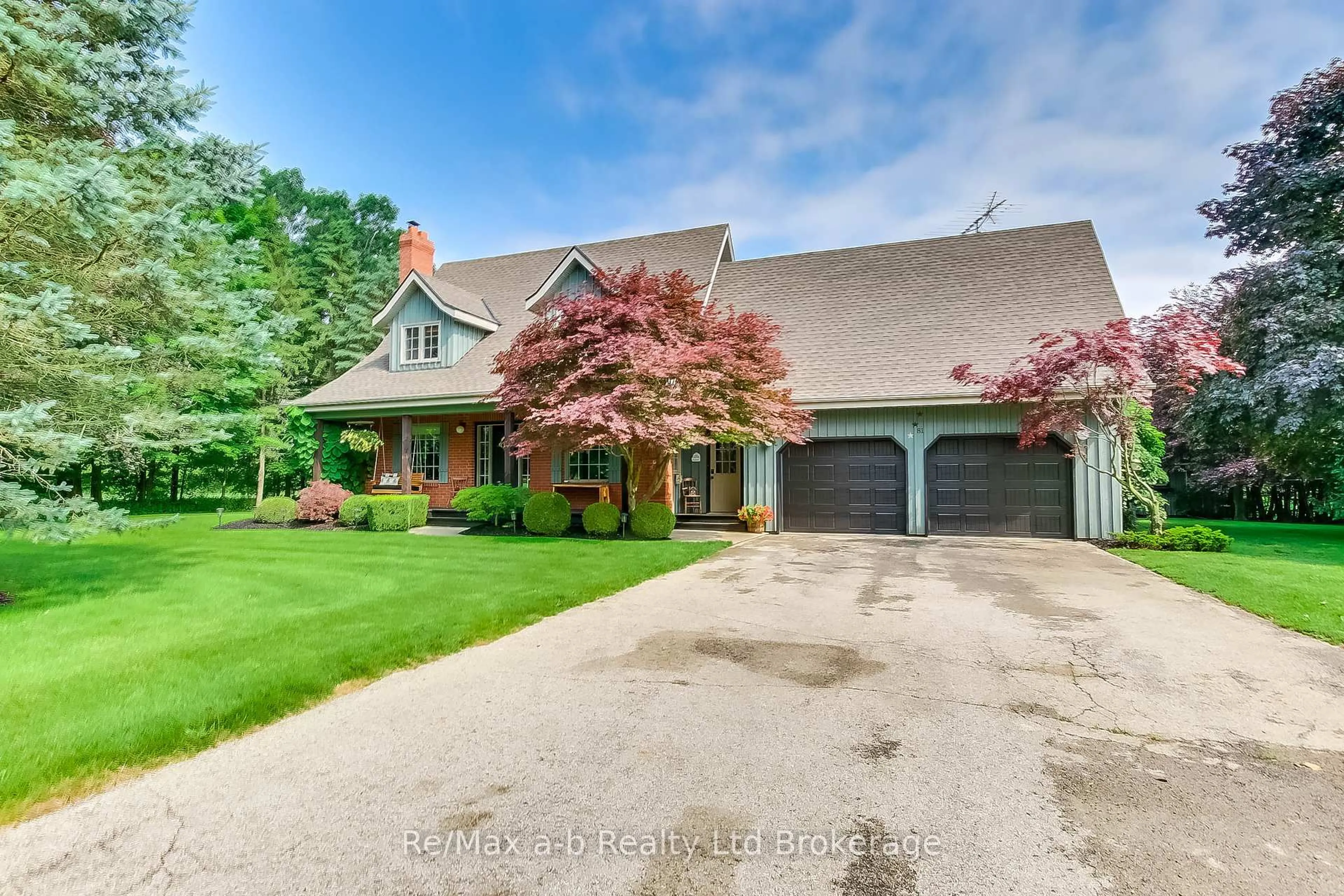 Home with brick exterior material, street for 81 Windham 9 Rd, Norfolk Ontario N0E 1H0