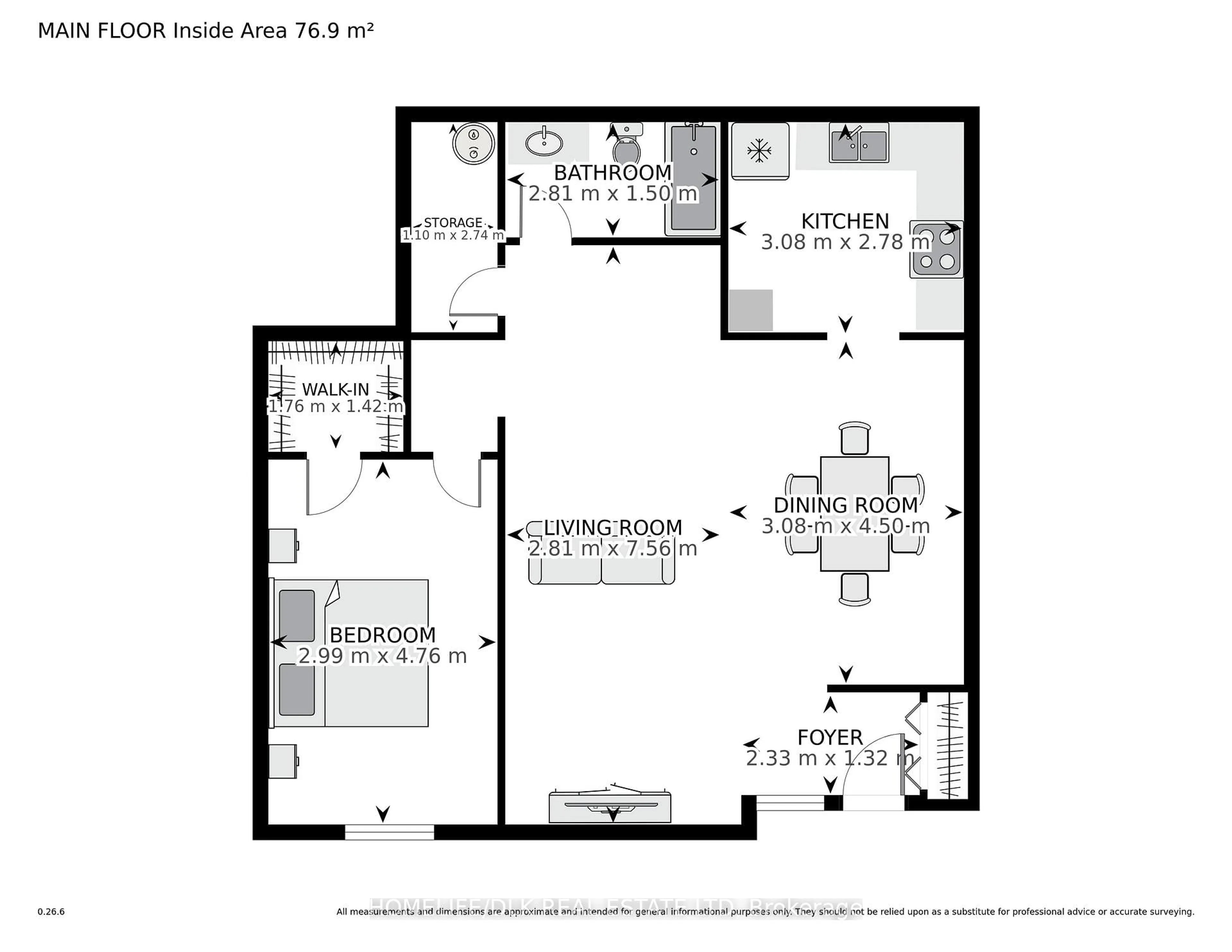 Floor plan for 105 Asa St #109, North Grenville Ontario K0G 1J0
