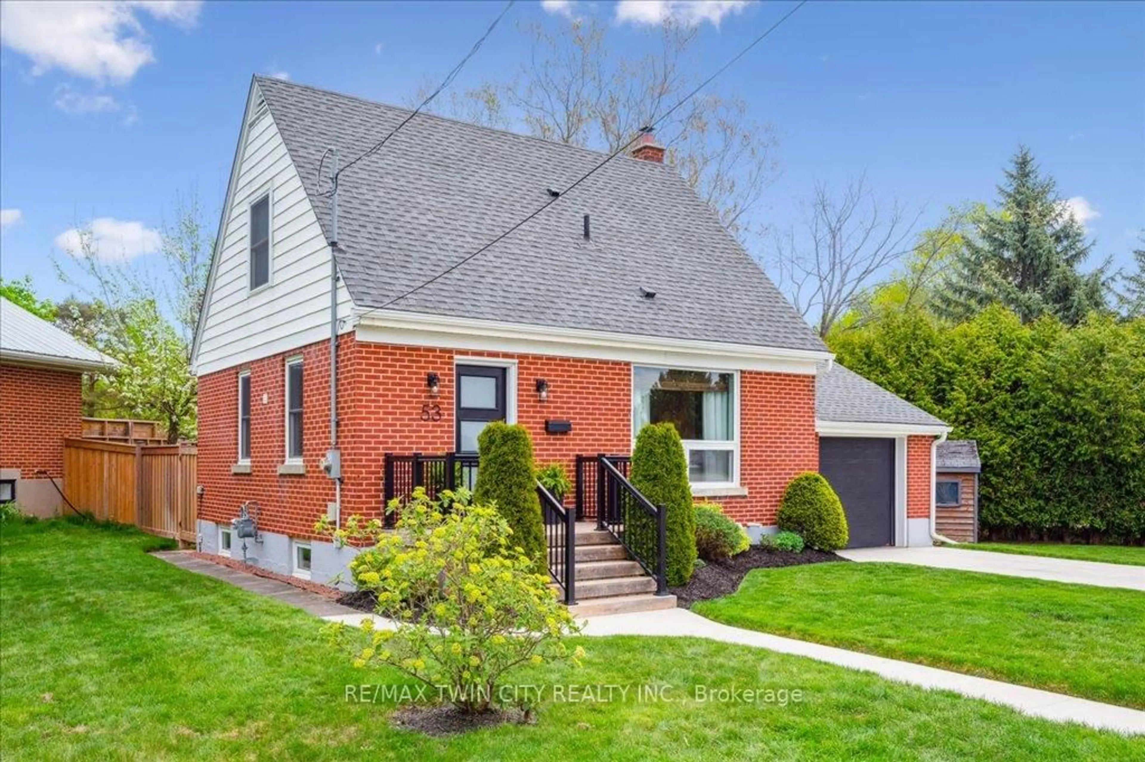 Home with brick exterior material, street for 53 Westmount Rd, Guelph Ontario N1H 5H6