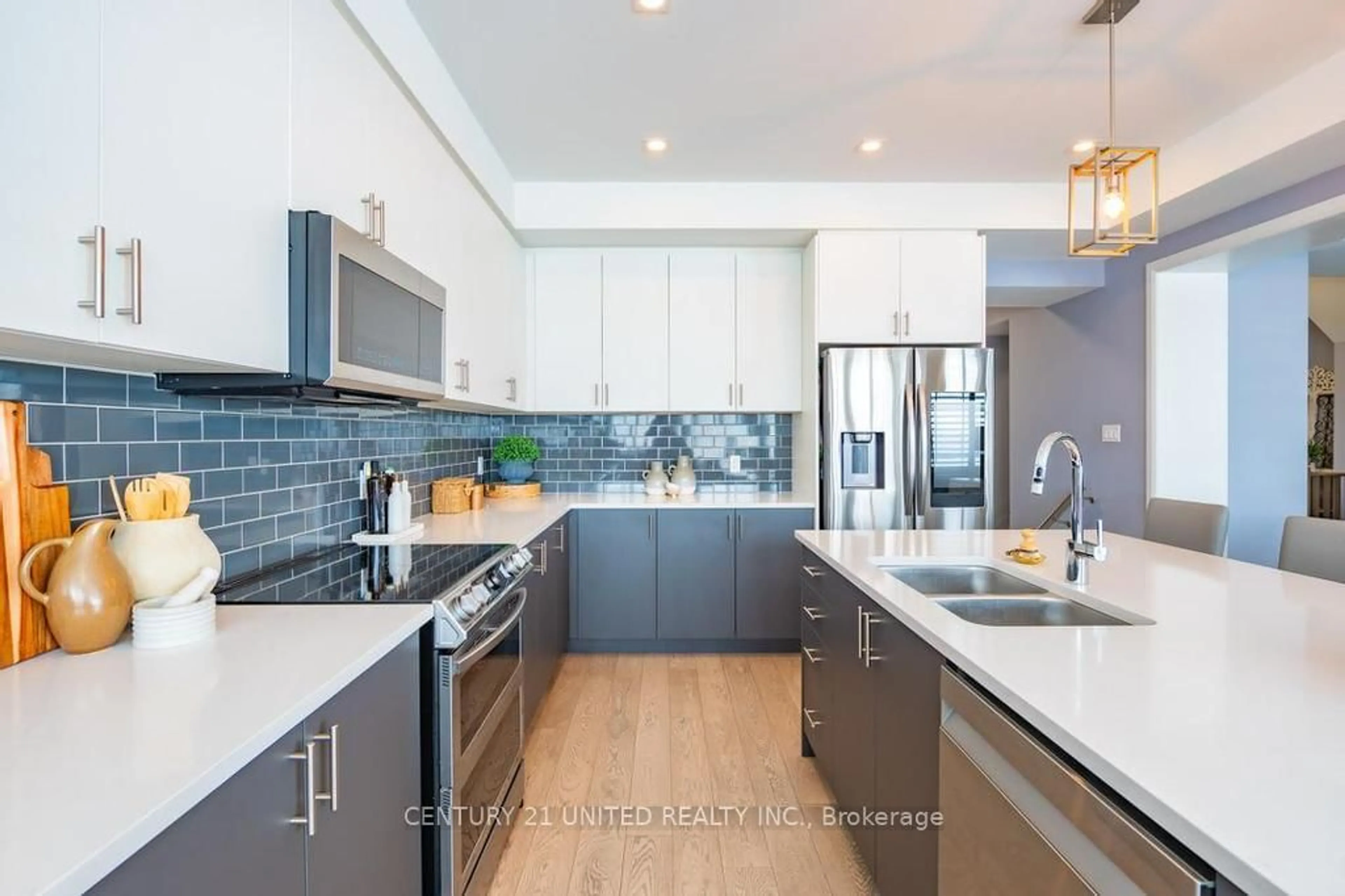 Contemporary kitchen, ceramic/tile floor for 531 Clayton Ave, Peterborough North Ontario K9K 0G3
