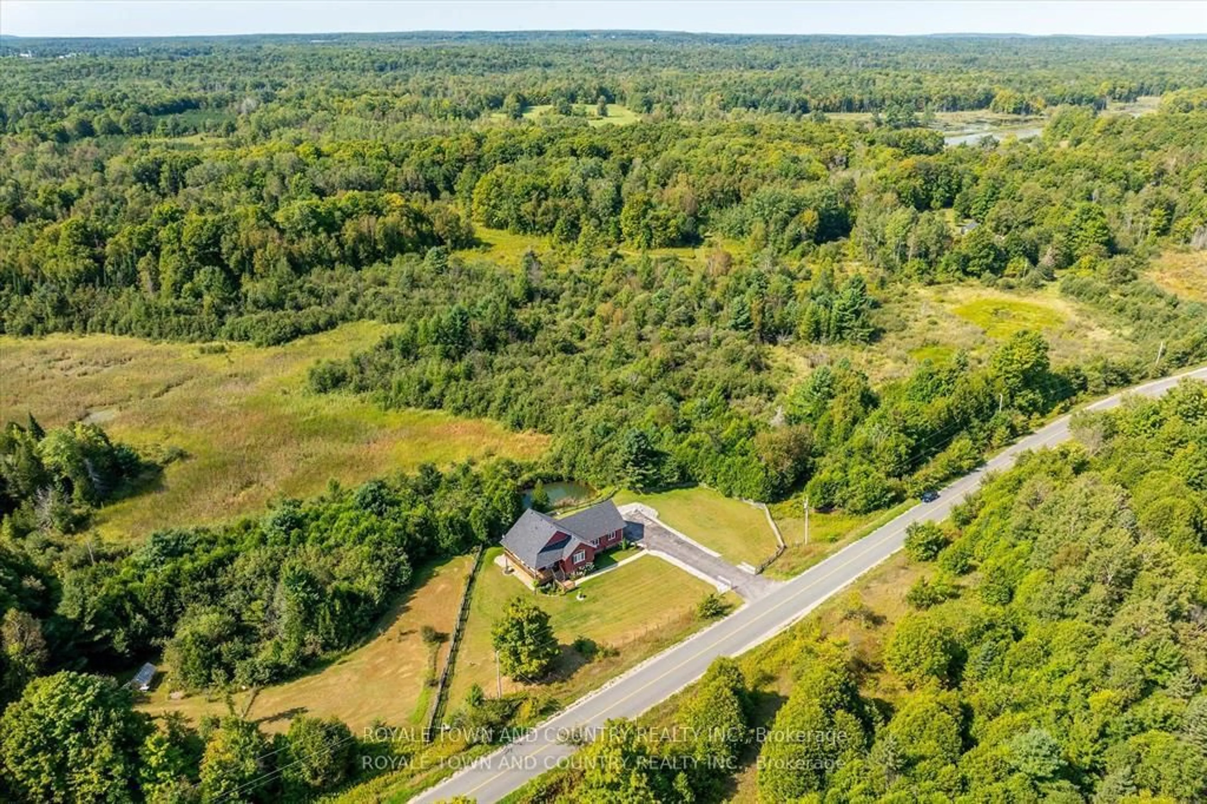 A pic from outside/outdoor area/front of a property/back of a property/a pic from drone, unknown for 299 Barry Rd, Madoc Ontario K0K 2K0