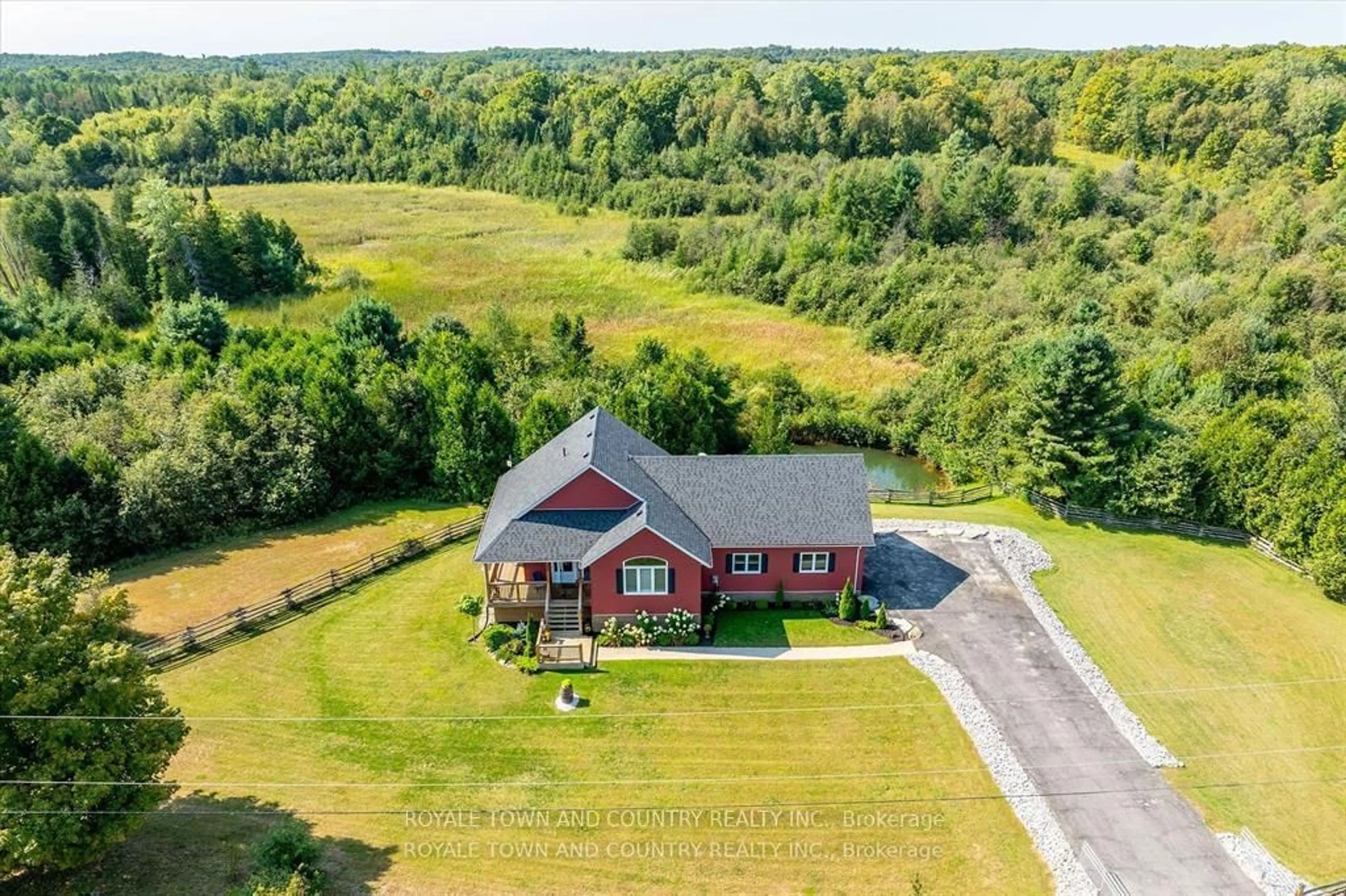 A pic from outside/outdoor area/front of a property/back of a property/a pic from drone, unknown for 299 Barry Rd, Madoc Ontario K0K 2K0