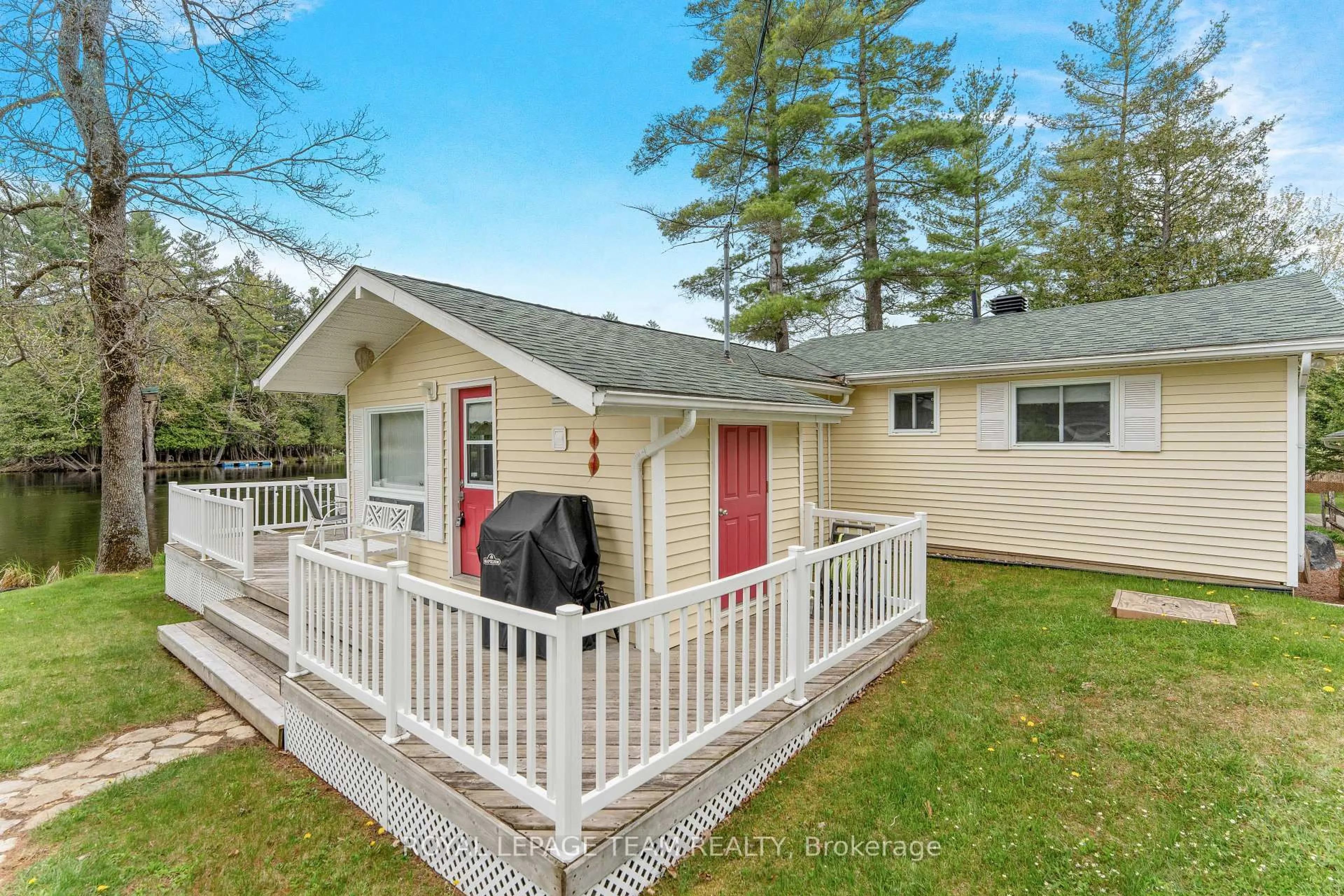 Home with vinyl exterior material, street for 3957 Elphin-Maberly Rd, Mississippi Station Ontario K0H 2C0