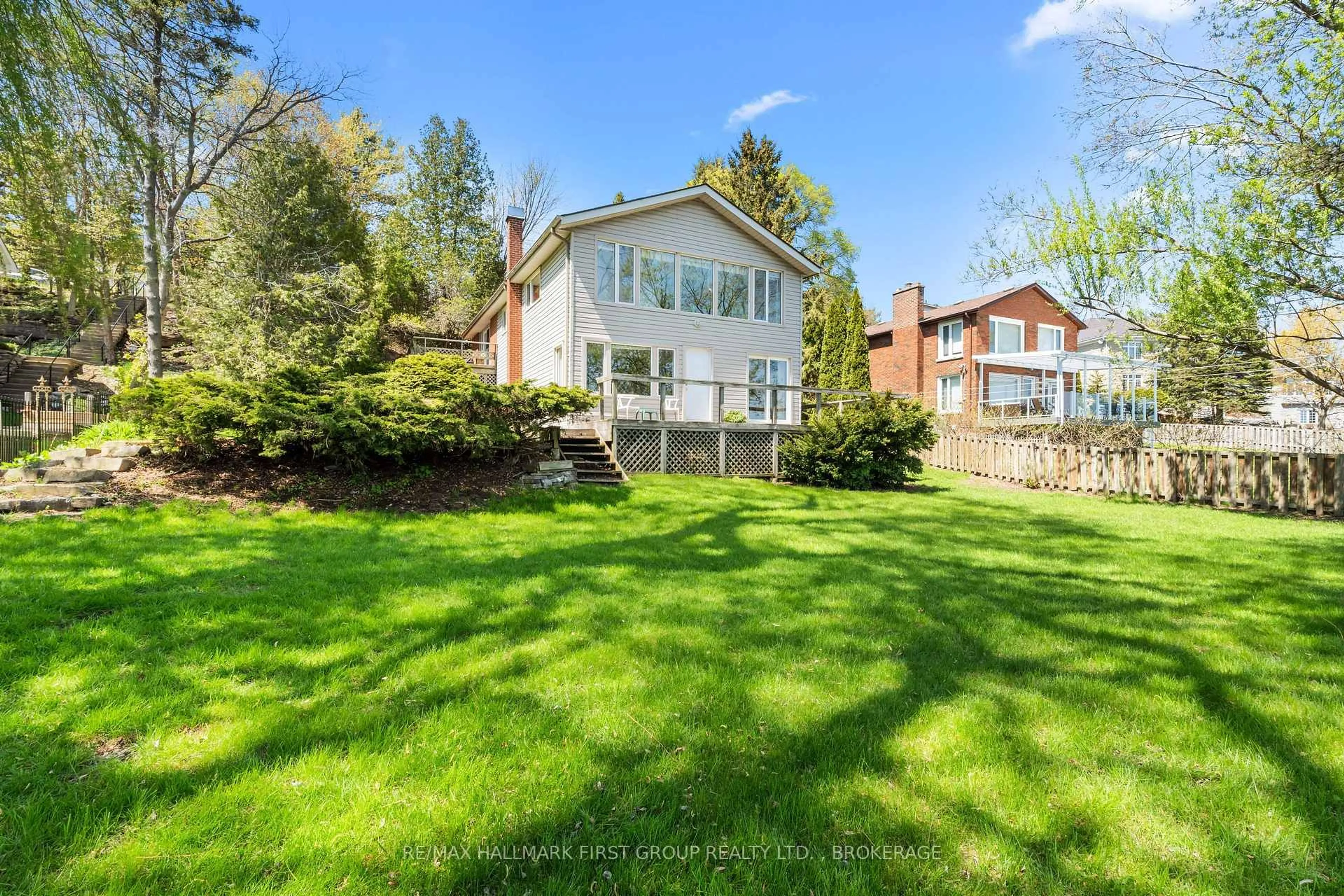 A pic from outside/outdoor area/front of a property/back of a property/a pic from drone, water/lake/river/ocean view for 4220 BATH Rd, Kingston Ontario K7M 4Y7