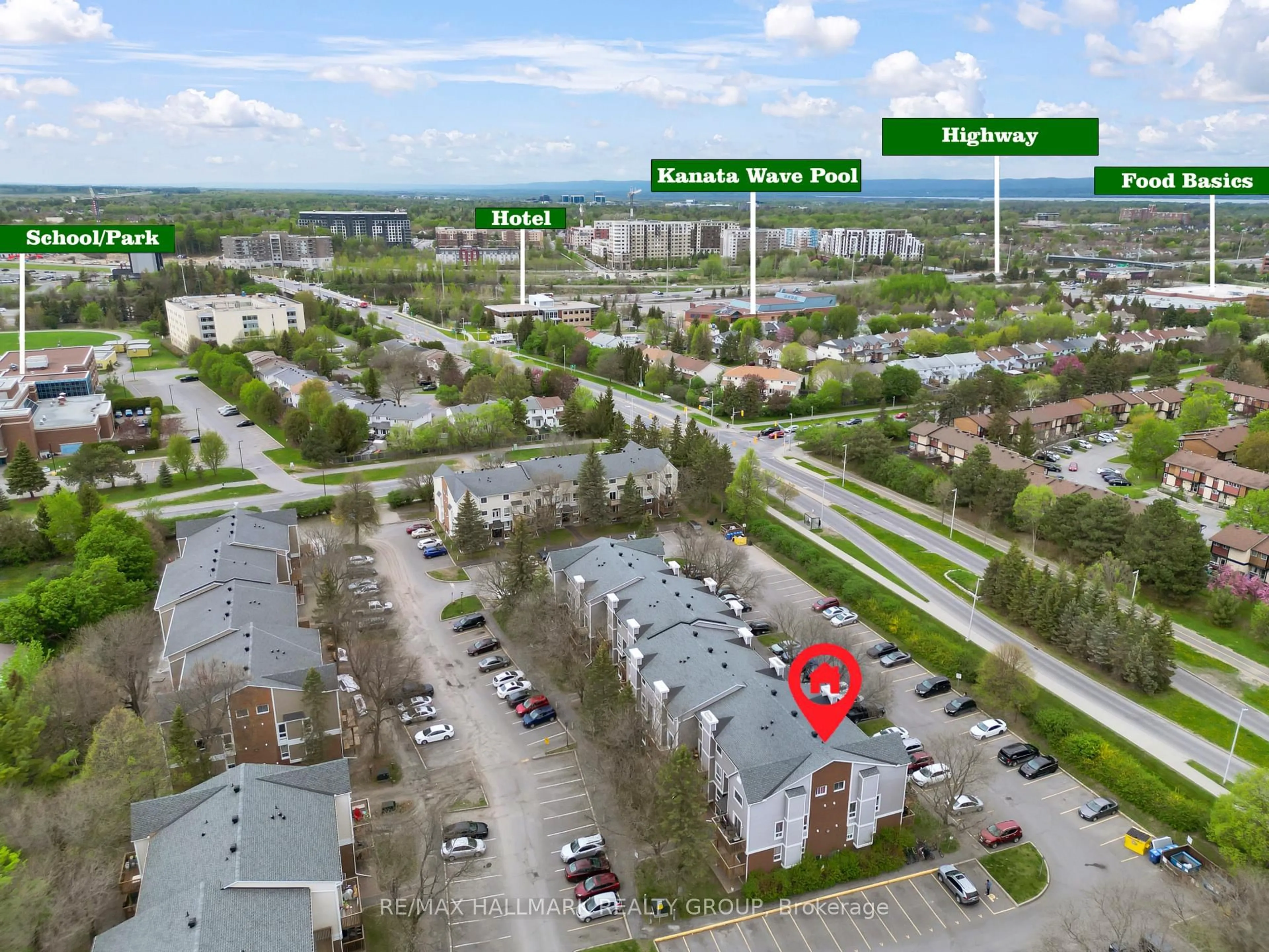 A pic from outside/outdoor area/front of a property/back of a property/a pic from drone, street for 460 Fenerty Crt #1, Kanata Ontario K2L 3A9
