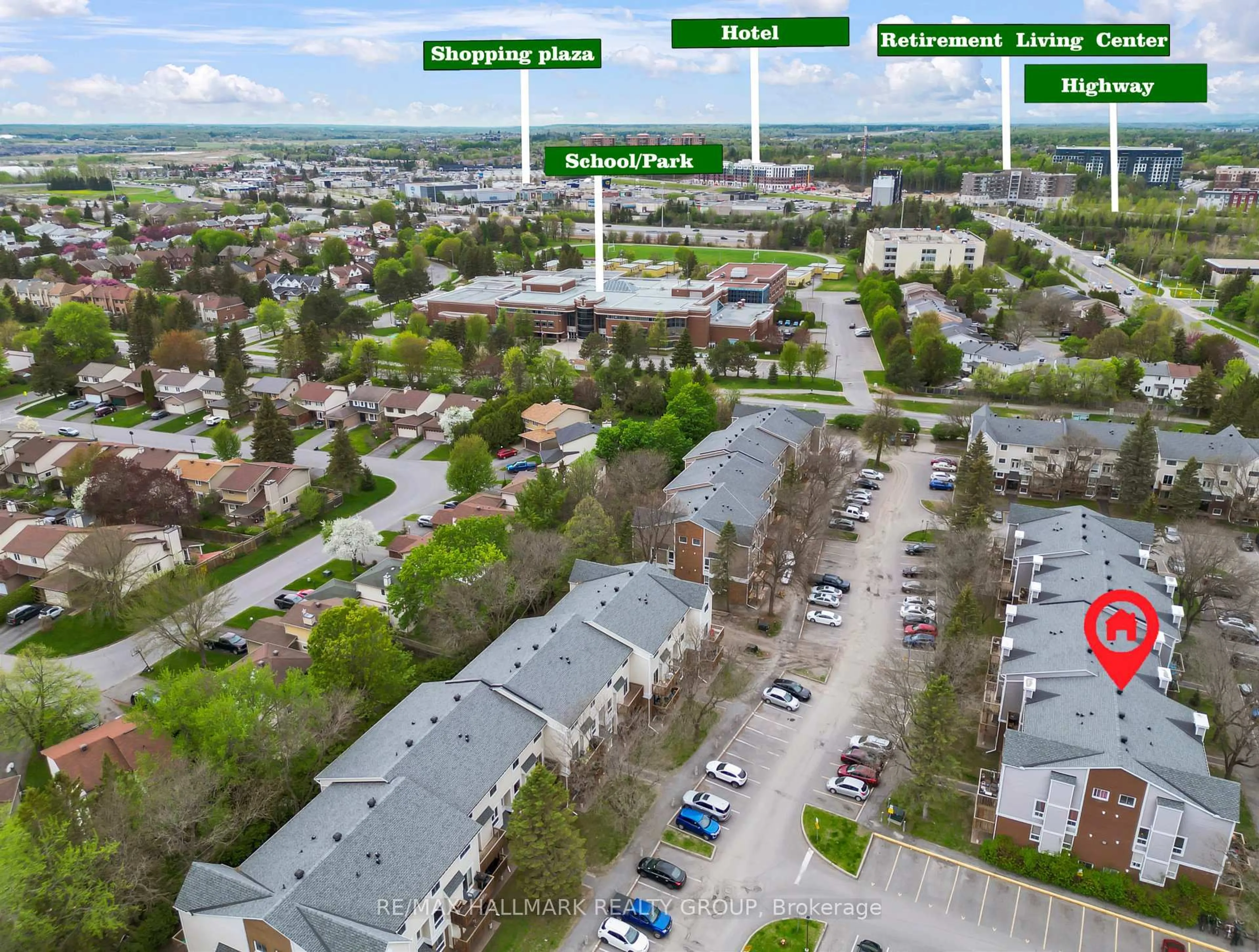 A pic from outside/outdoor area/front of a property/back of a property/a pic from drone, street for 460 Fenerty Crt #1, Kanata Ontario K2L 3A9