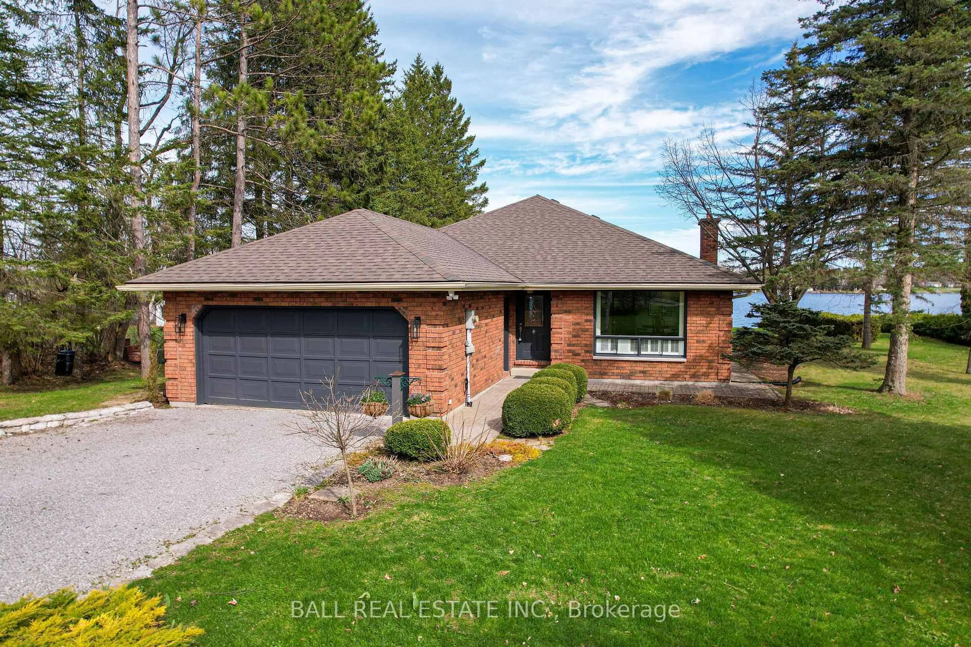 Home with brick exterior material, water/lake/river/ocean view for 13 Fire Route 123 N/A, Trent Lakes Ontario K0M 1A0