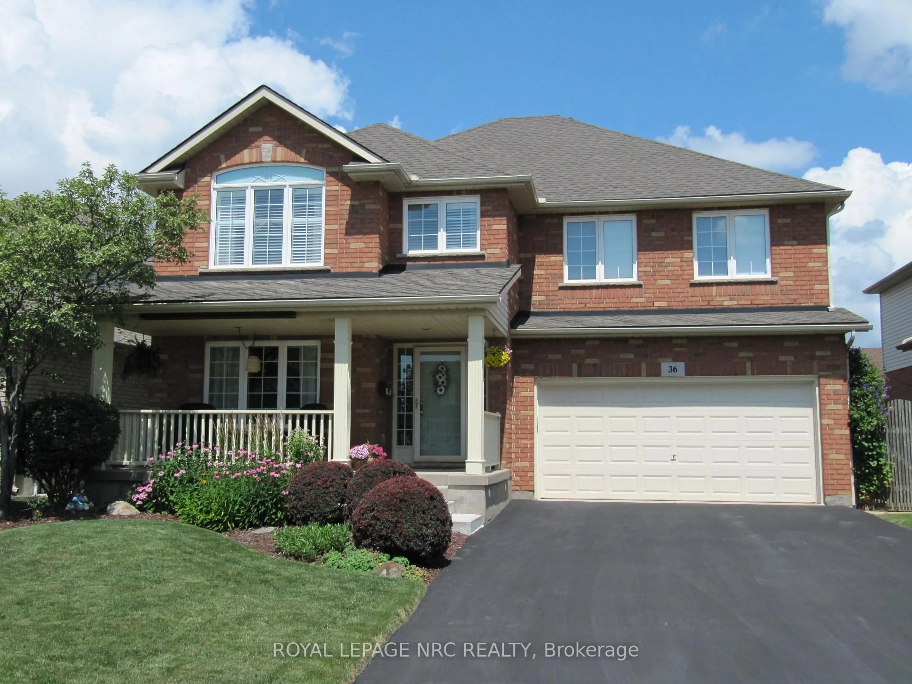 Home with brick exterior material, street for 36 Honey Locust Circ, Thorold Ontario L2V 5E2