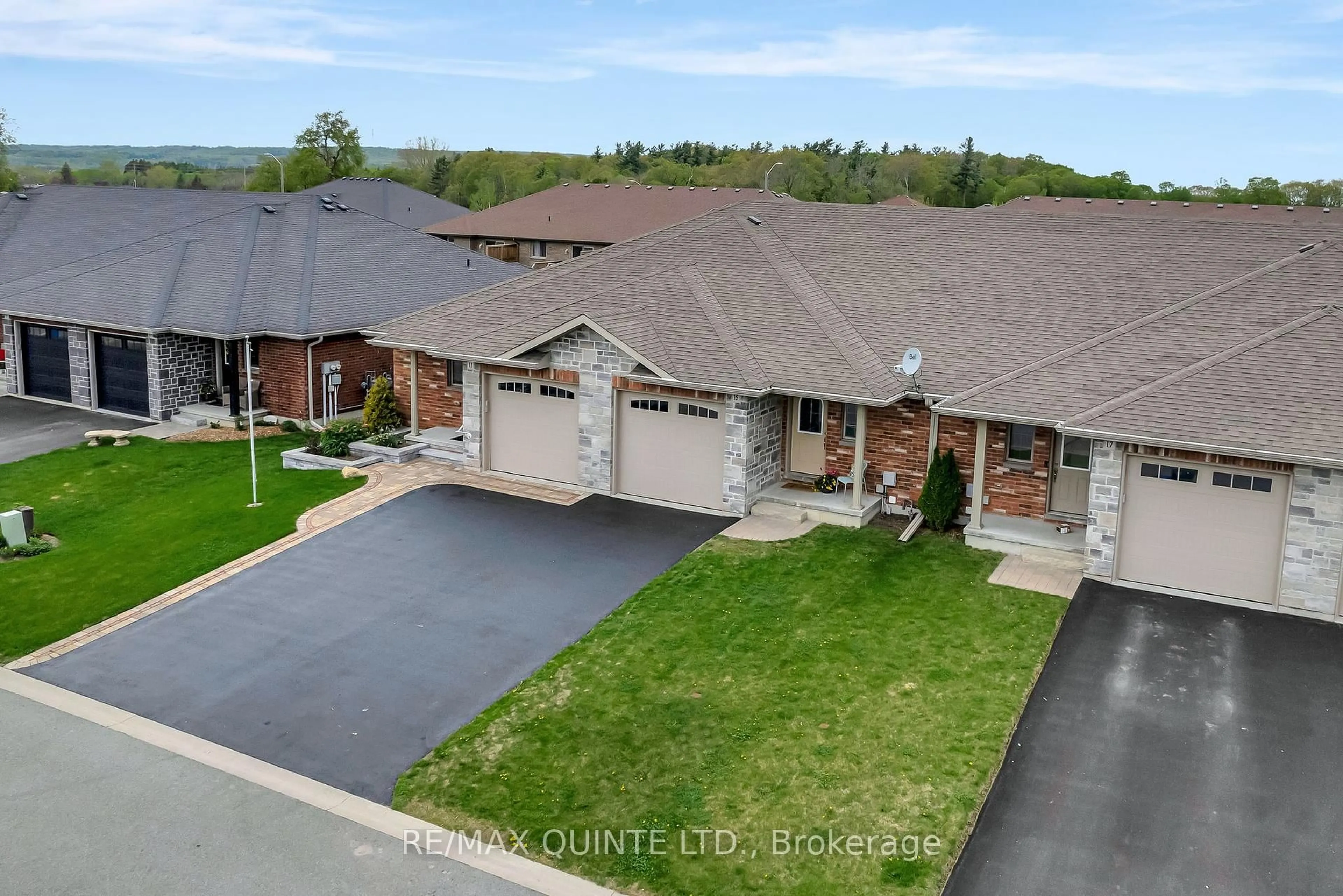 A pic from outside/outdoor area/front of a property/back of a property/a pic from drone, street for 15 Mcintosh Cres, Quinte West Ontario K8V 0E9