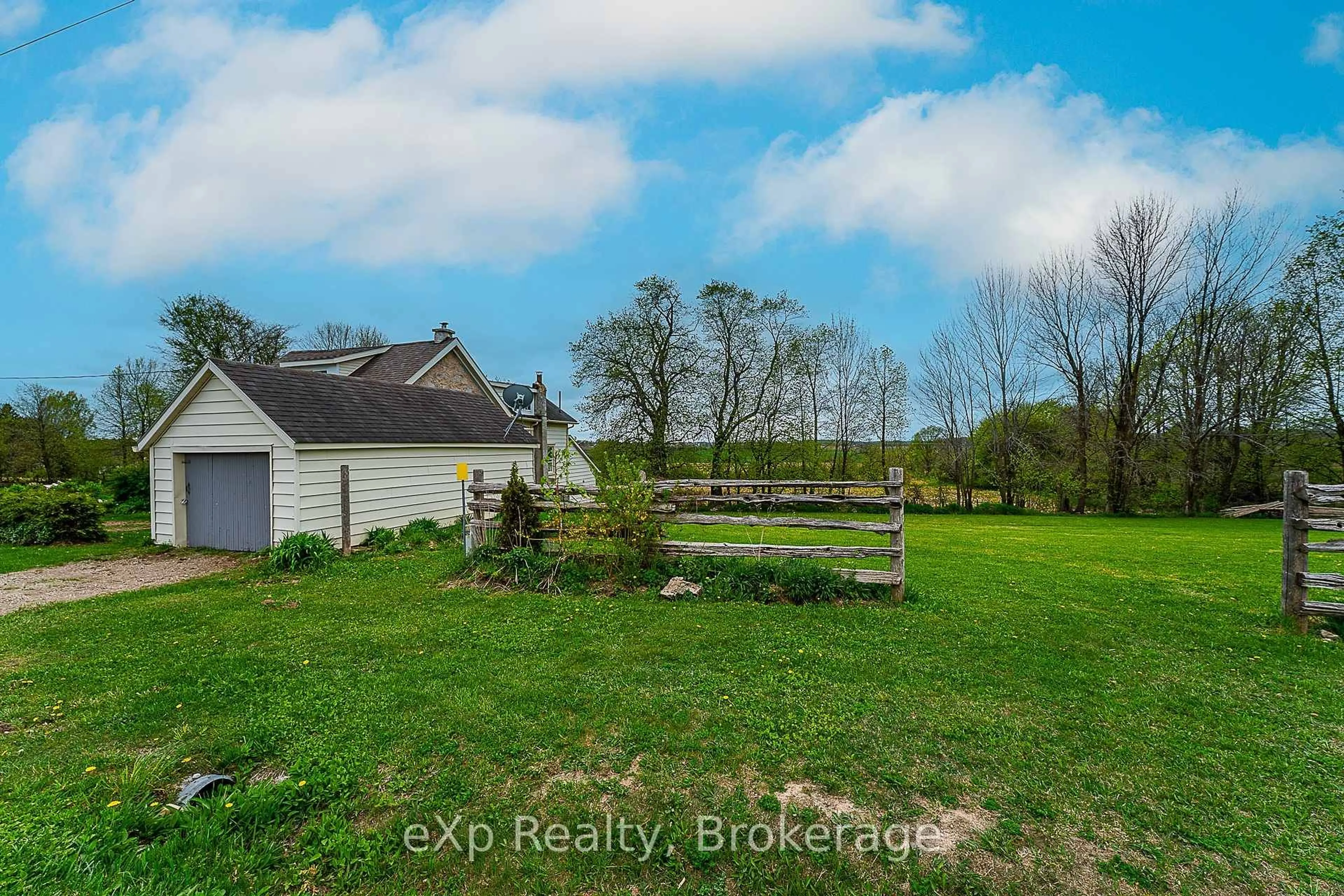 A pic from outside/outdoor area/front of a property/back of a property/a pic from drone, water/lake/river/ocean view for 135786 Concession 8 N/A, Chatsworth Ontario N0H 1K0