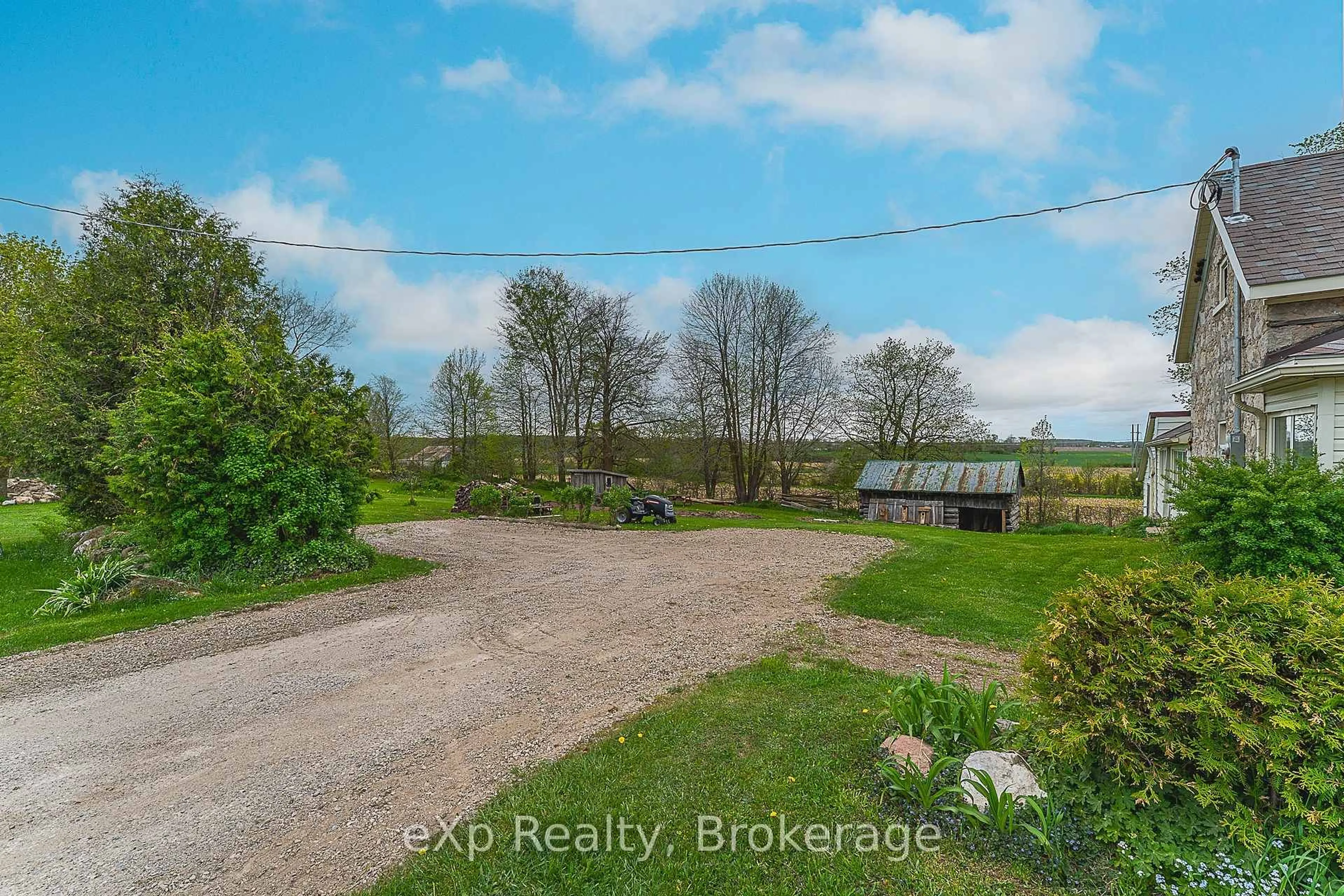 A pic from outside/outdoor area/front of a property/back of a property/a pic from drone, water/lake/river/ocean view for 135786 Concession 8 N/A, Chatsworth Ontario N0H 1K0