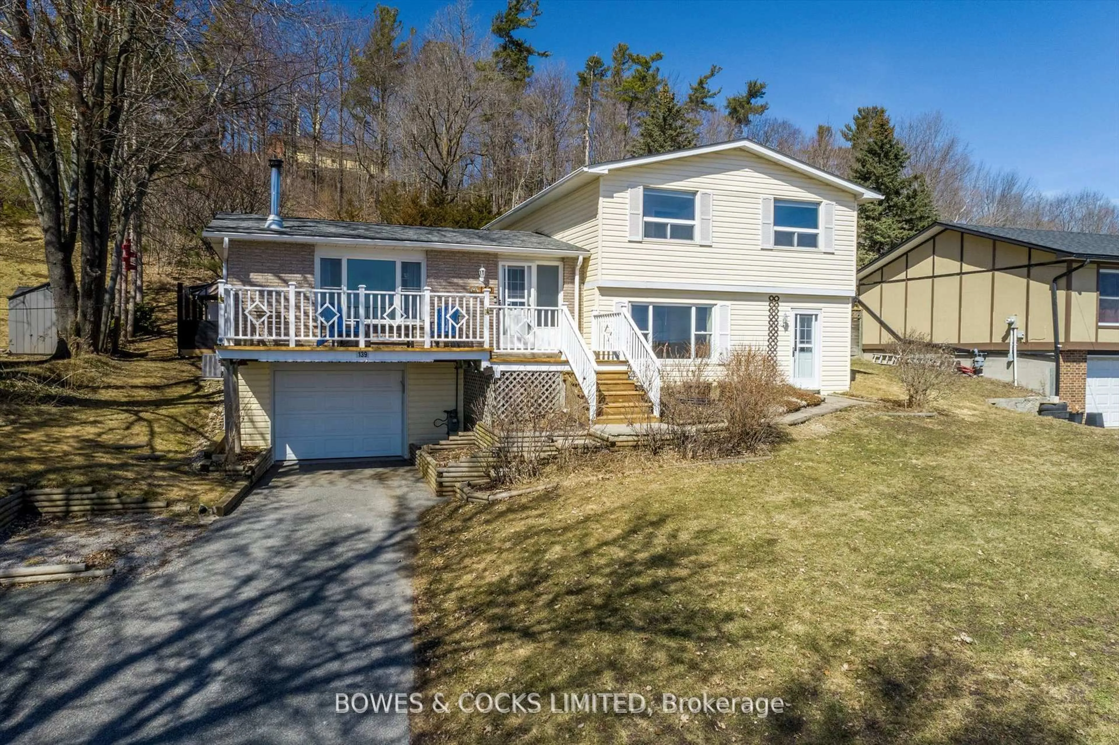 A pic from outside/outdoor area/front of a property/back of a property/a pic from drone, water/lake/river/ocean view for 139 Park Lane, Asphodel-Norwood Ontario K0L 1Y0