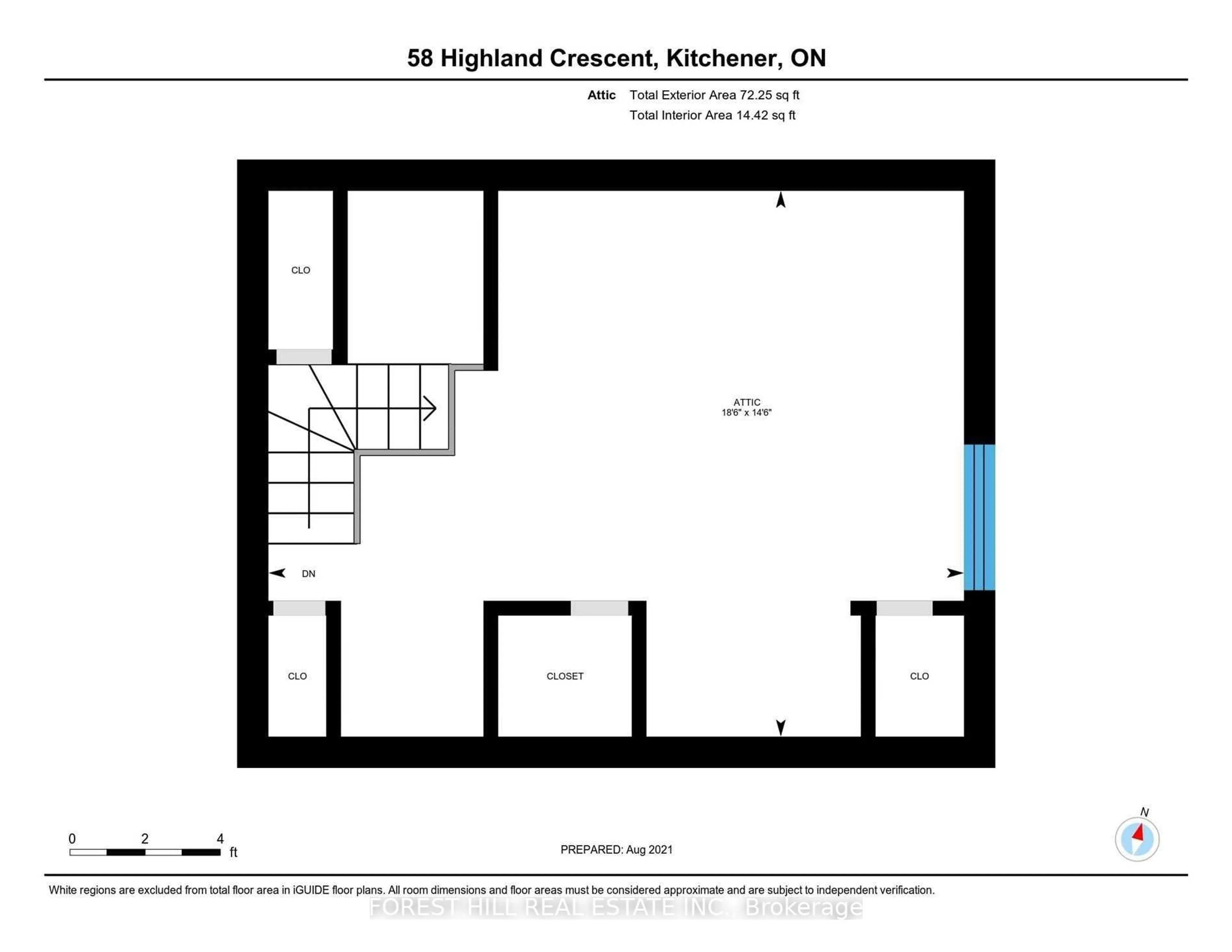 Floor plan for 58 Highland Cres, Kitchener Ontario N2M 5C1