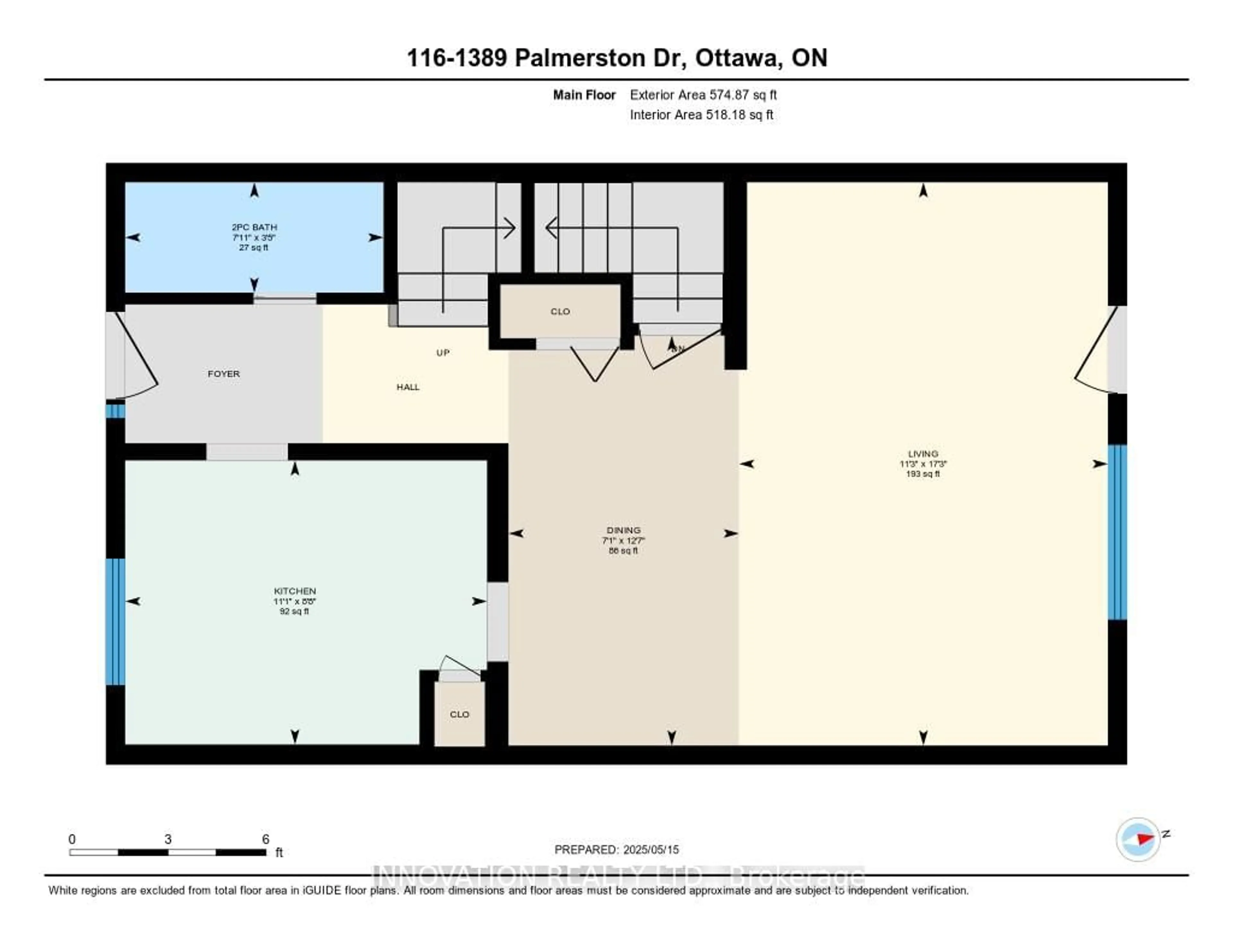 Floor plan for 1389 Palmerston Dr #116, Ottawa Ontario K1J 8N9