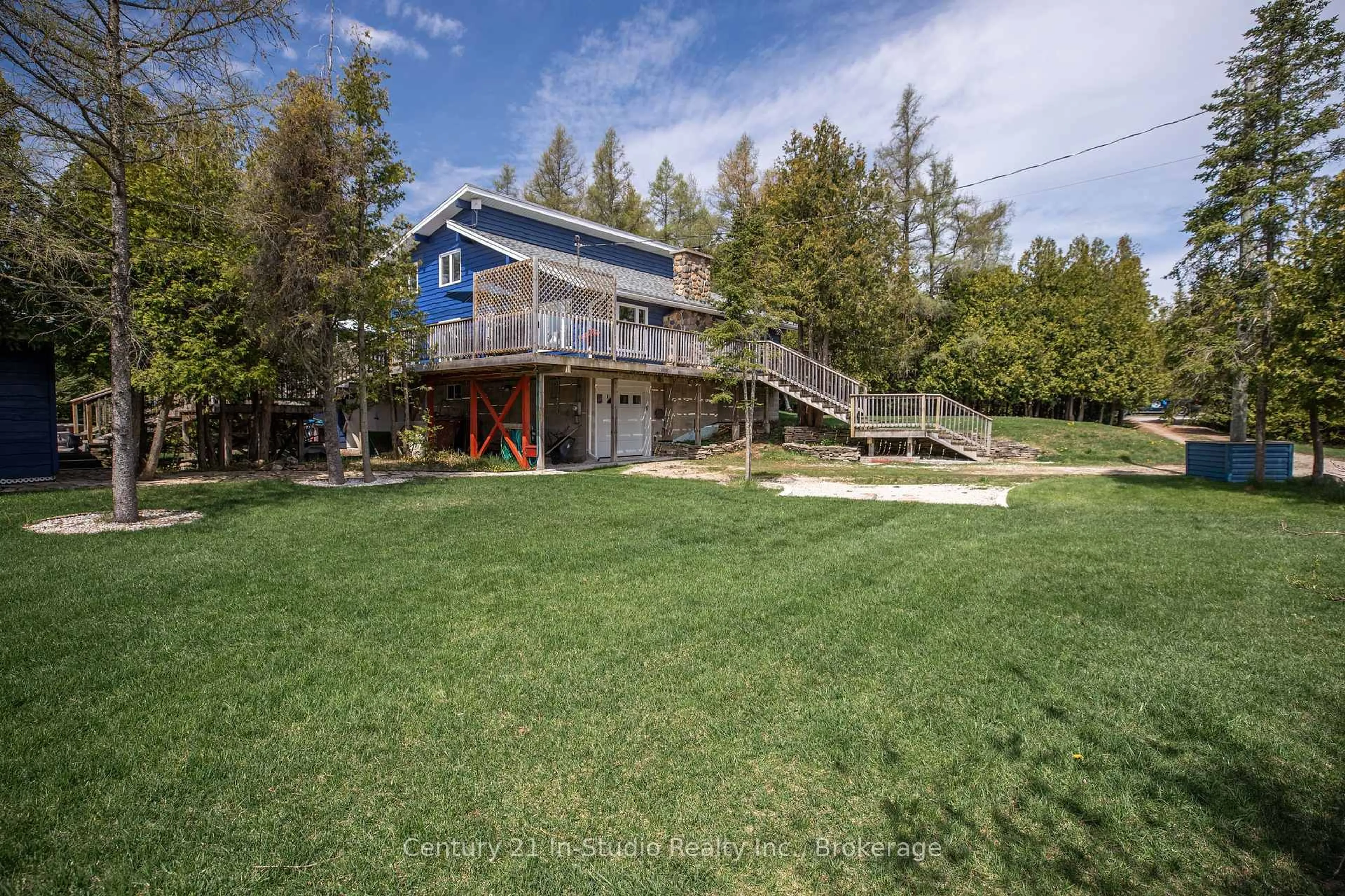 A pic from outside/outdoor area/front of a property/back of a property/a pic from drone, unknown for 311 Whiskey Harbour Rd, Northern Bruce Peninsula Ontario N0H 2T0