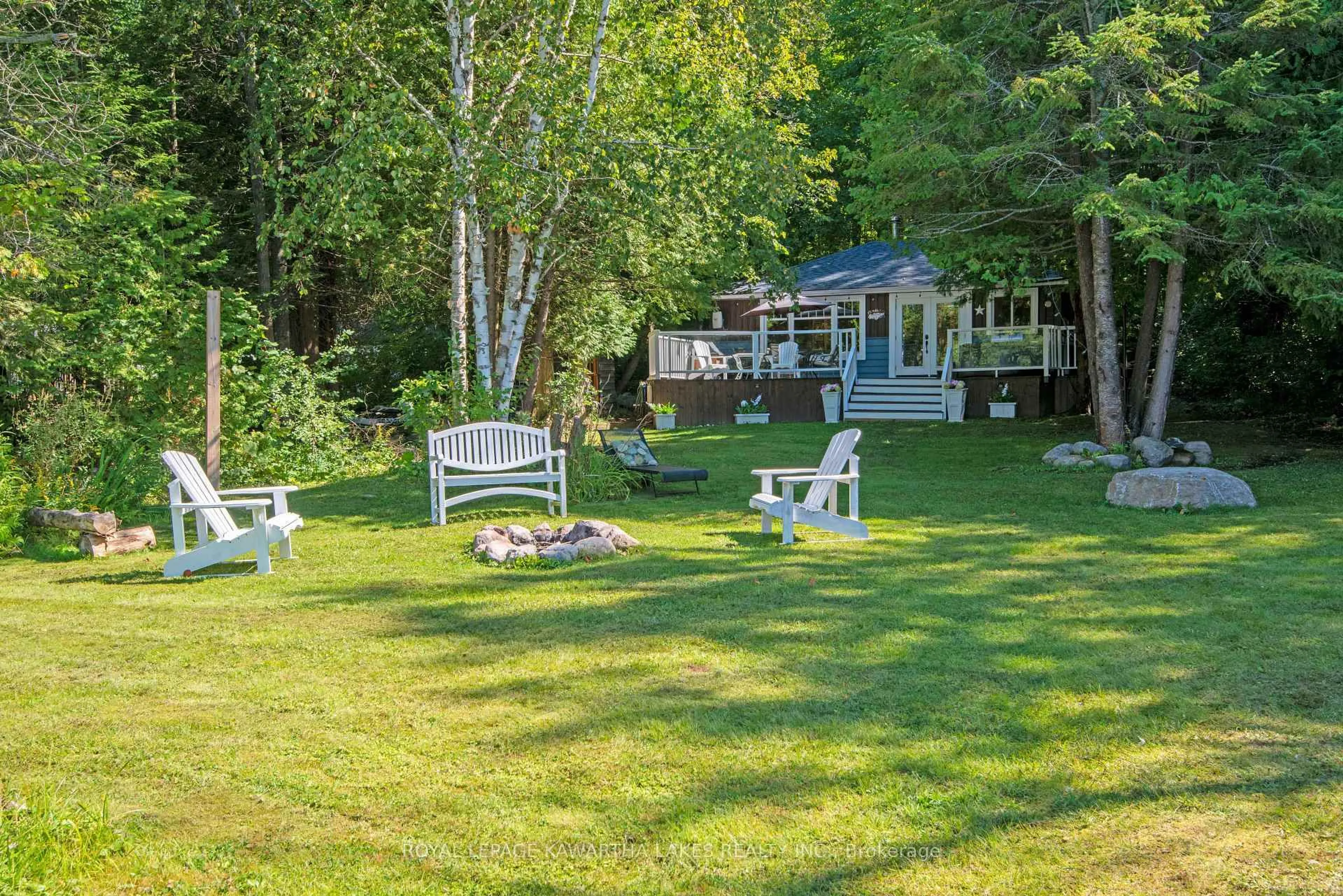 Patio, water/lake/river/ocean view for 34 Deweys Island N/A, Kawartha Lakes Ontario K0M 1N0
