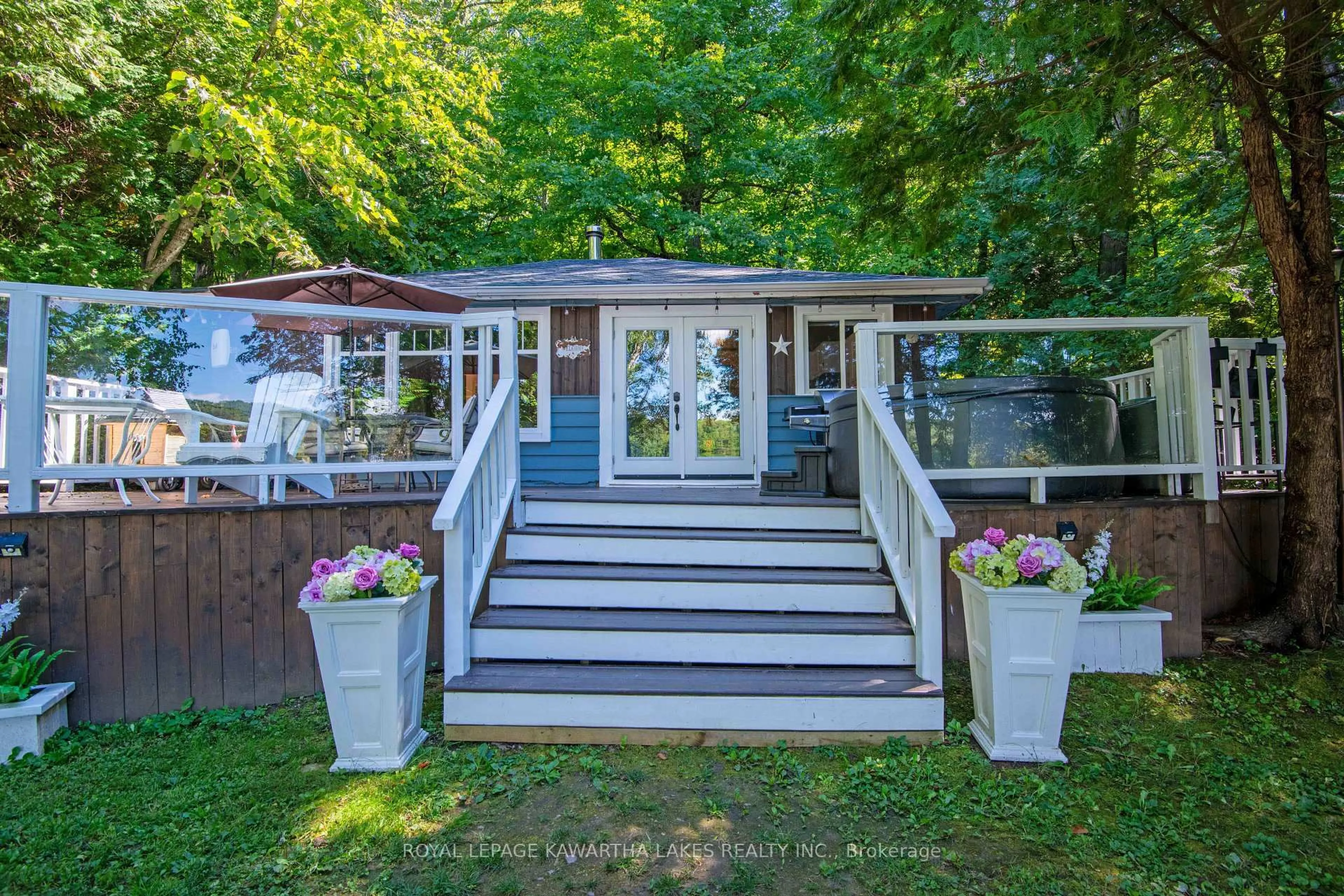 Patio, water/lake/river/ocean view for 34 Deweys Island N/A, Kawartha Lakes Ontario K0M 1N0