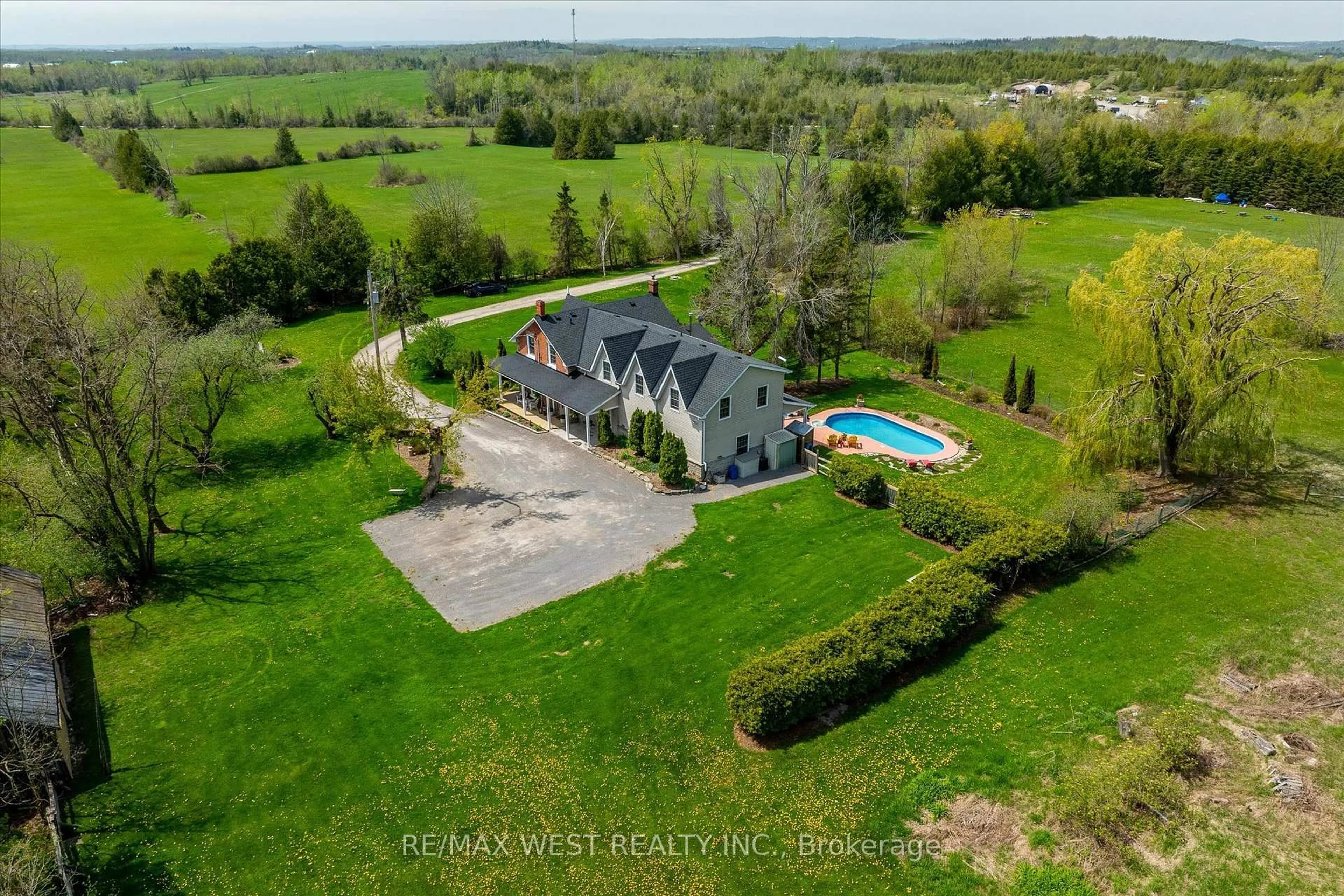A pic from outside/outdoor area/front of a property/back of a property/a pic from drone, water/lake/river/ocean view for 2425 Providence Line, Otonabee-South Monaghan Ontario K9J 6X8