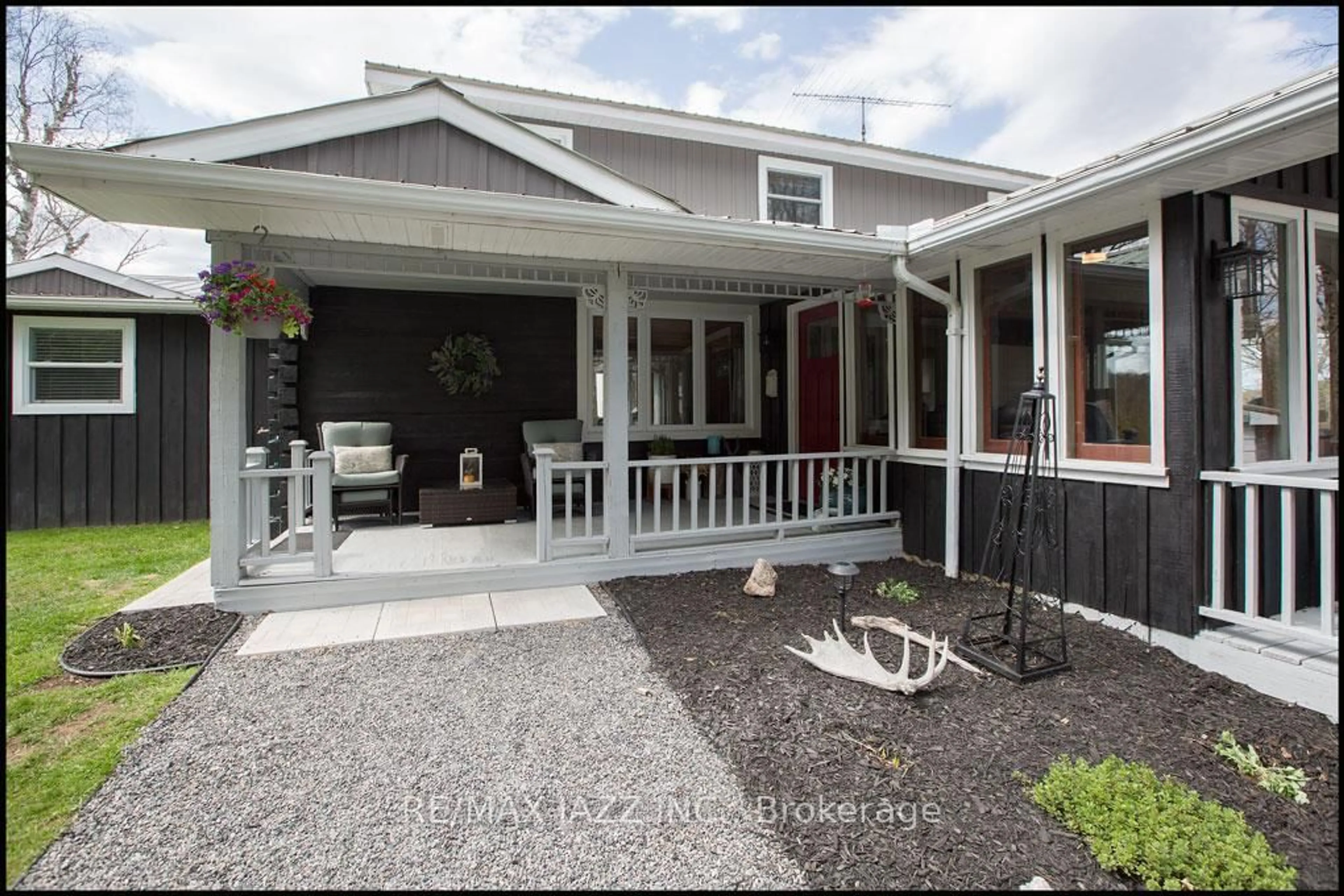 Home with vinyl exterior material, street for 1452 South Baptiste Lake Rd, Bancroft Ontario K0L 1C0