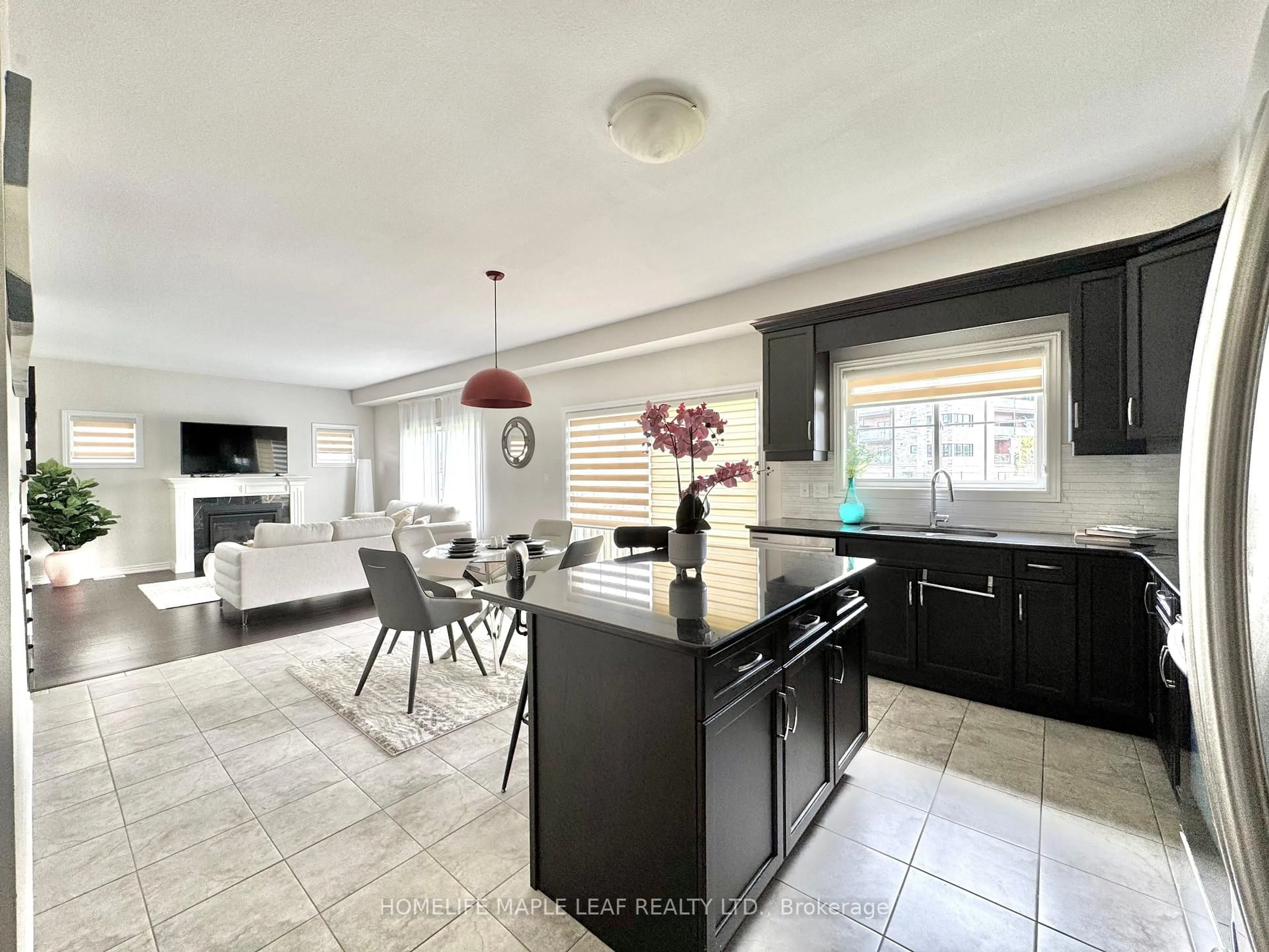 Open concept kitchen, ceramic/tile floor for 153 Lametti Dr, Pelham Ontario L0S 1E6