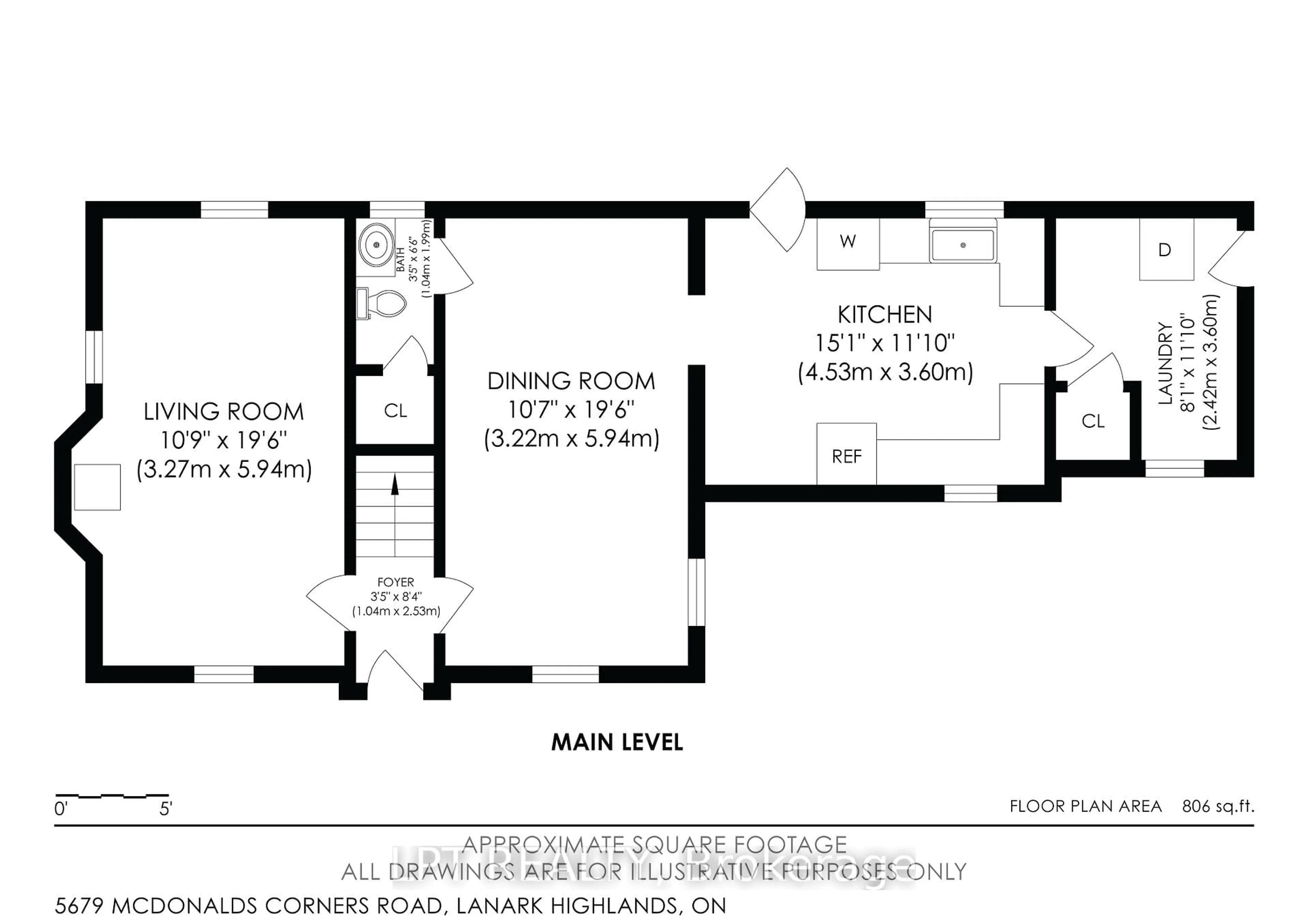 Floor plan for 5679 McDonalds Corners Rd, Mcdonalds Corners Ontario K0G 1M0