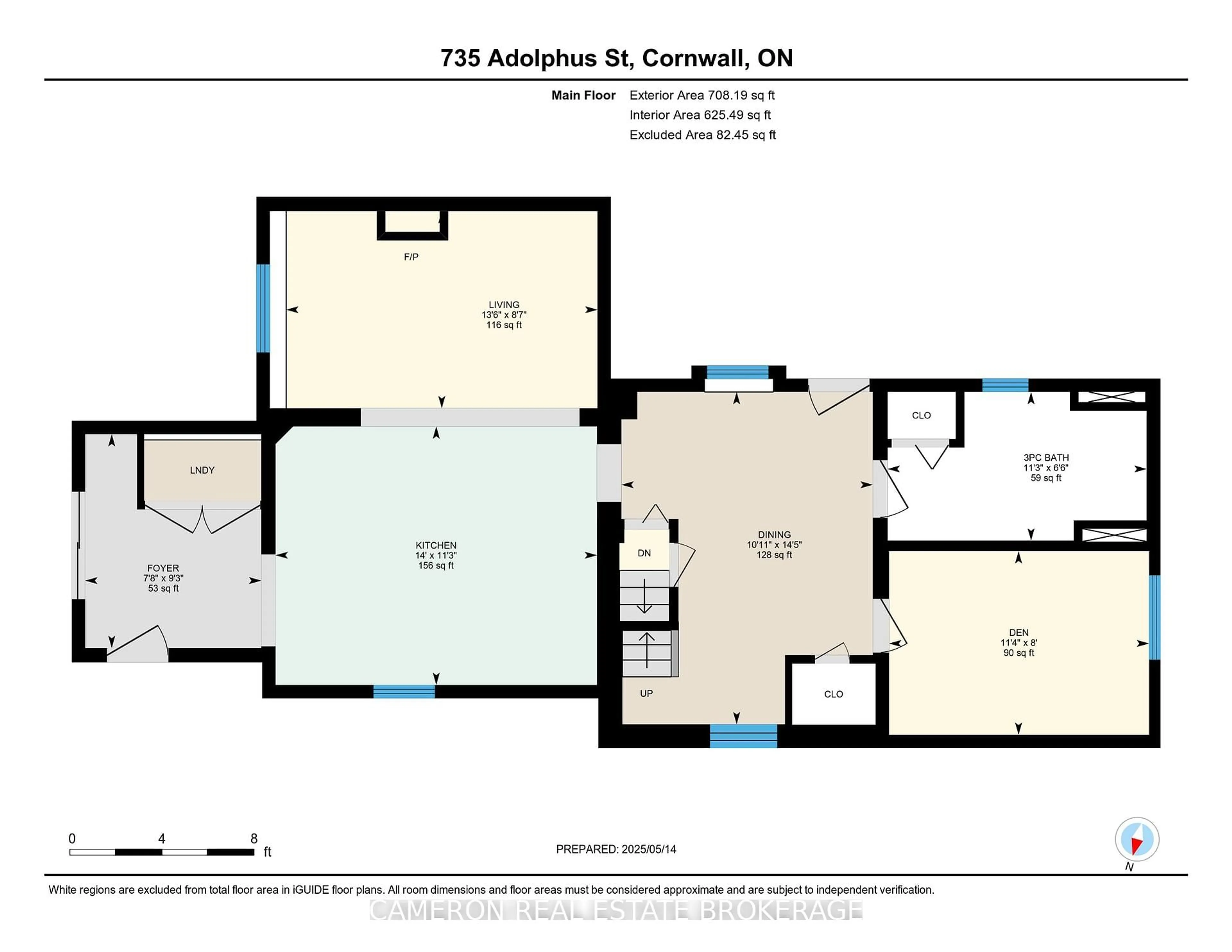 Floor plan for 735 Adolphus St, Cornwall Ontario K6H 3T5