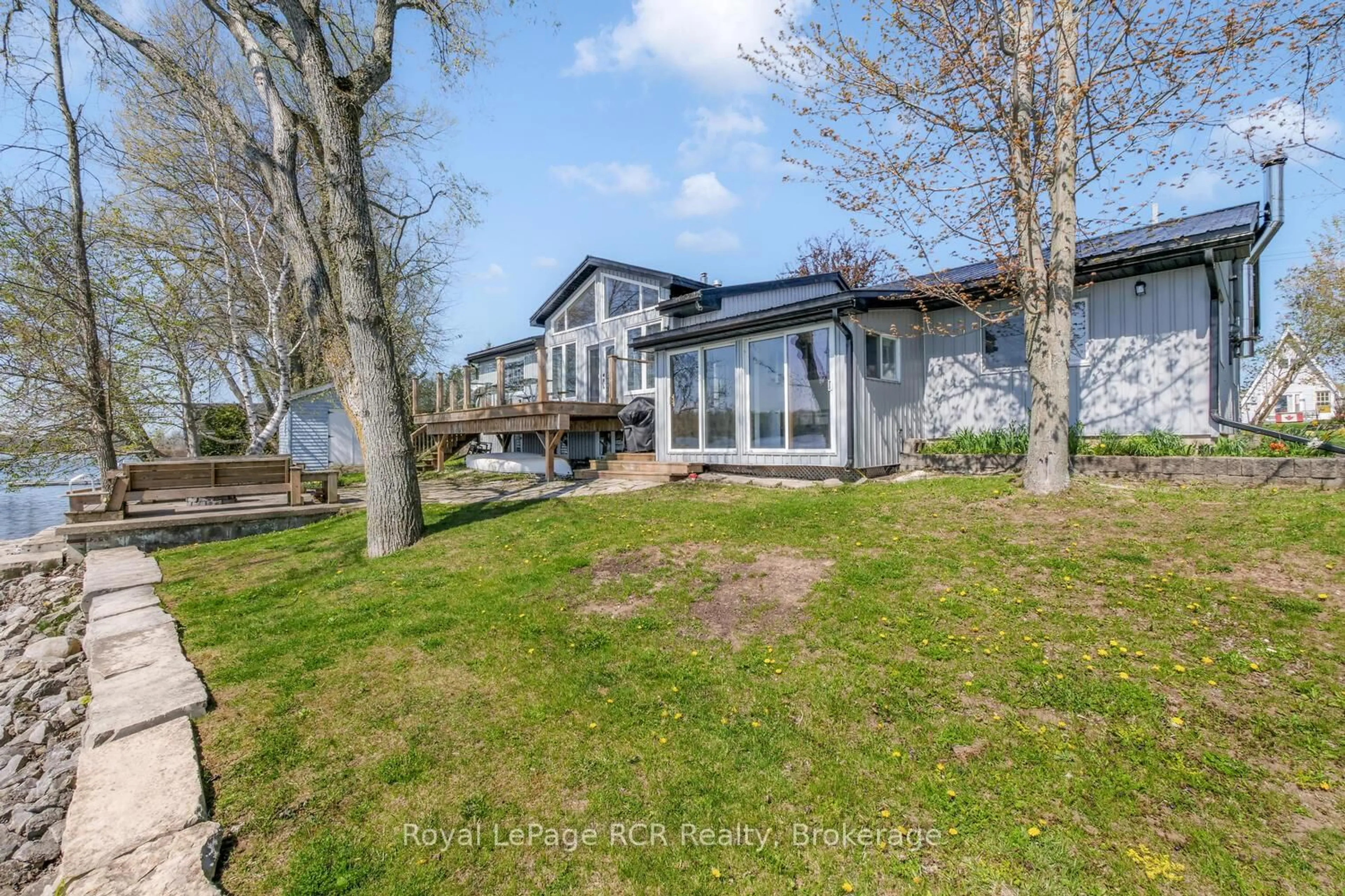 A pic from outside/outdoor area/front of a property/back of a property/a pic from drone, water/lake/river/ocean view for 41 Lilac Lane, South Bruce Peninsula Ontario N0H 1A0