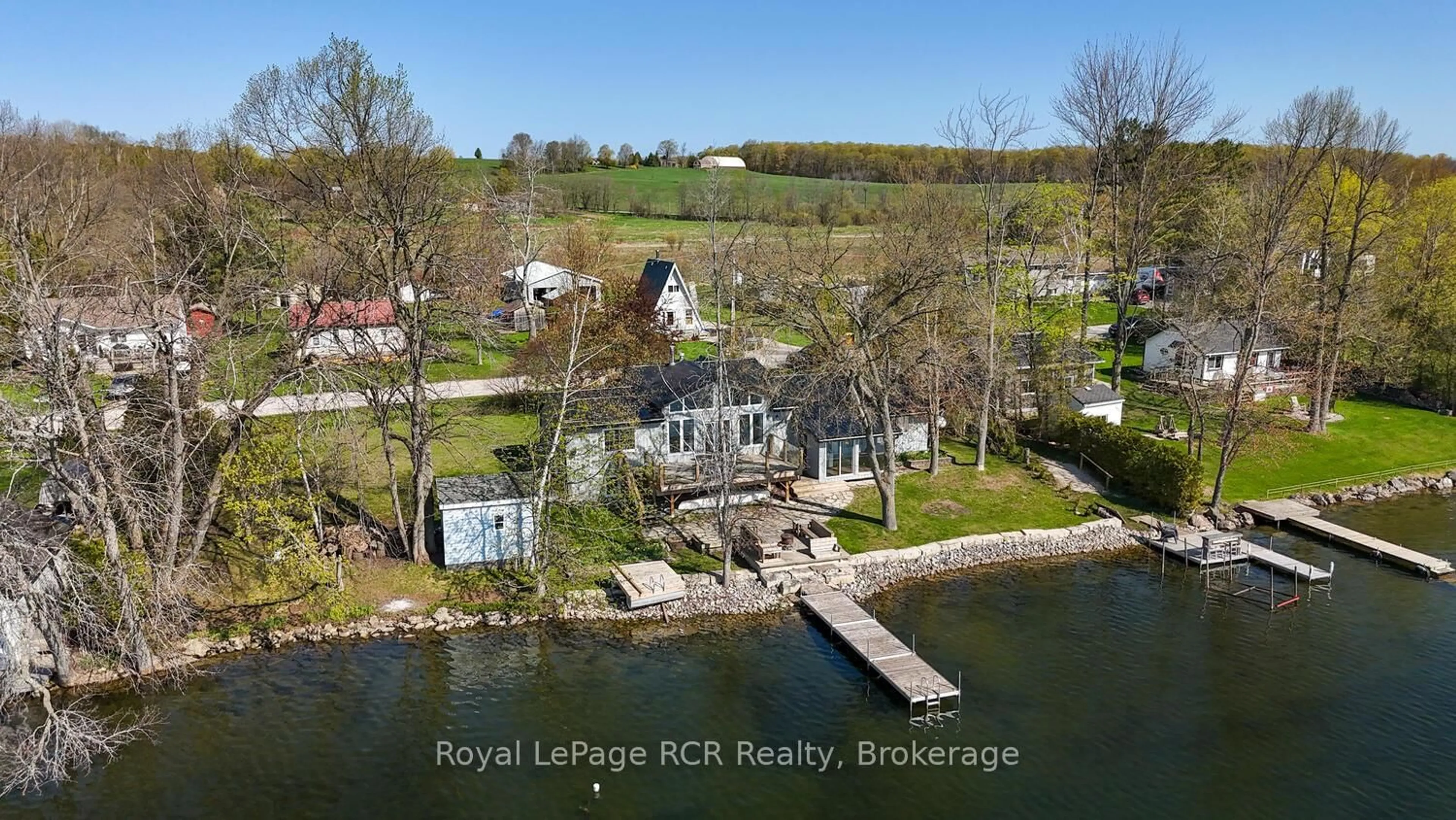 A pic from outside/outdoor area/front of a property/back of a property/a pic from drone, water/lake/river/ocean view for 41 Lilac Lane, South Bruce Peninsula Ontario N0H 1A0