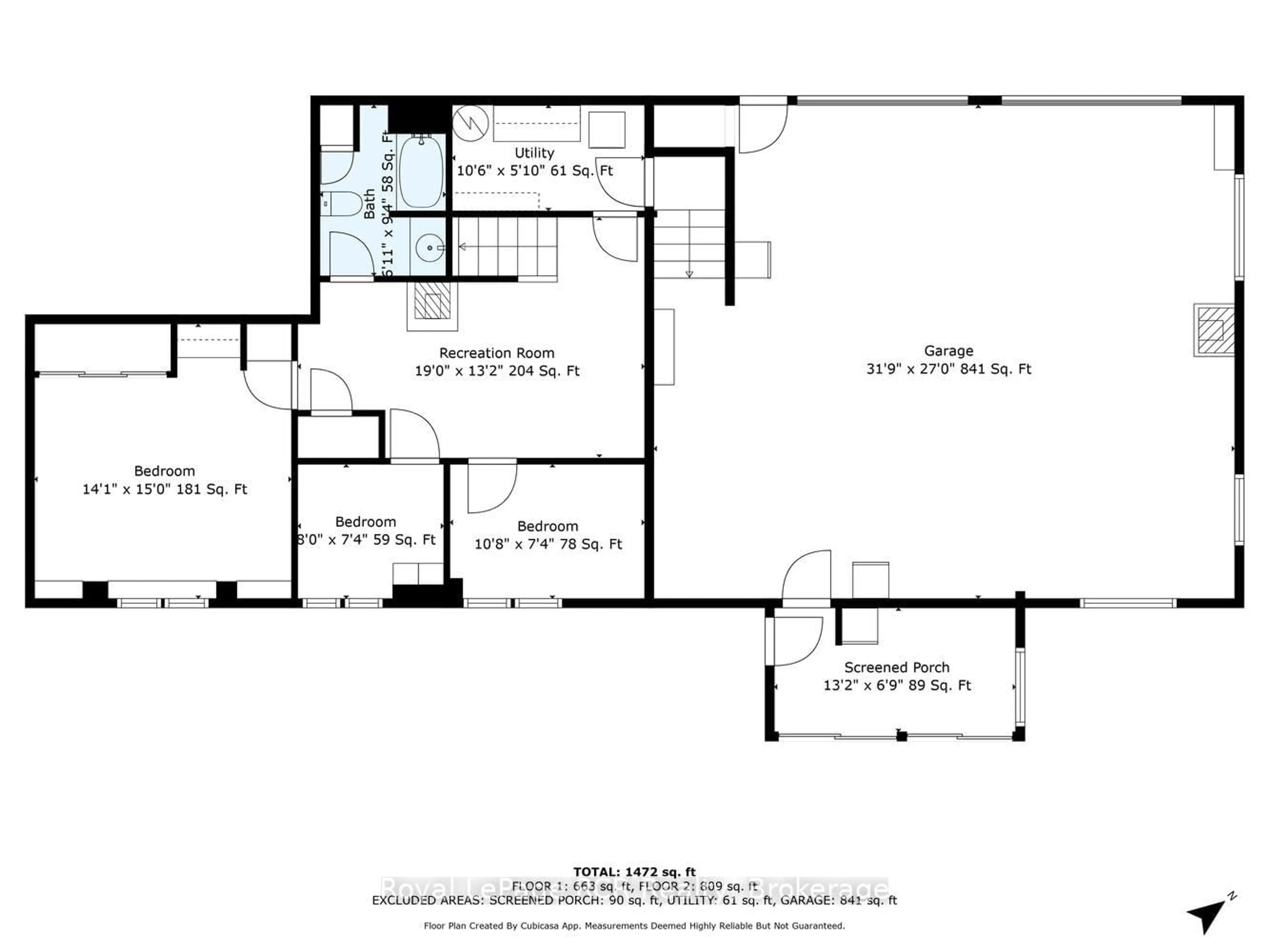 Floor plan for 41 Lilac Lane, South Bruce Peninsula Ontario N0H 1A0