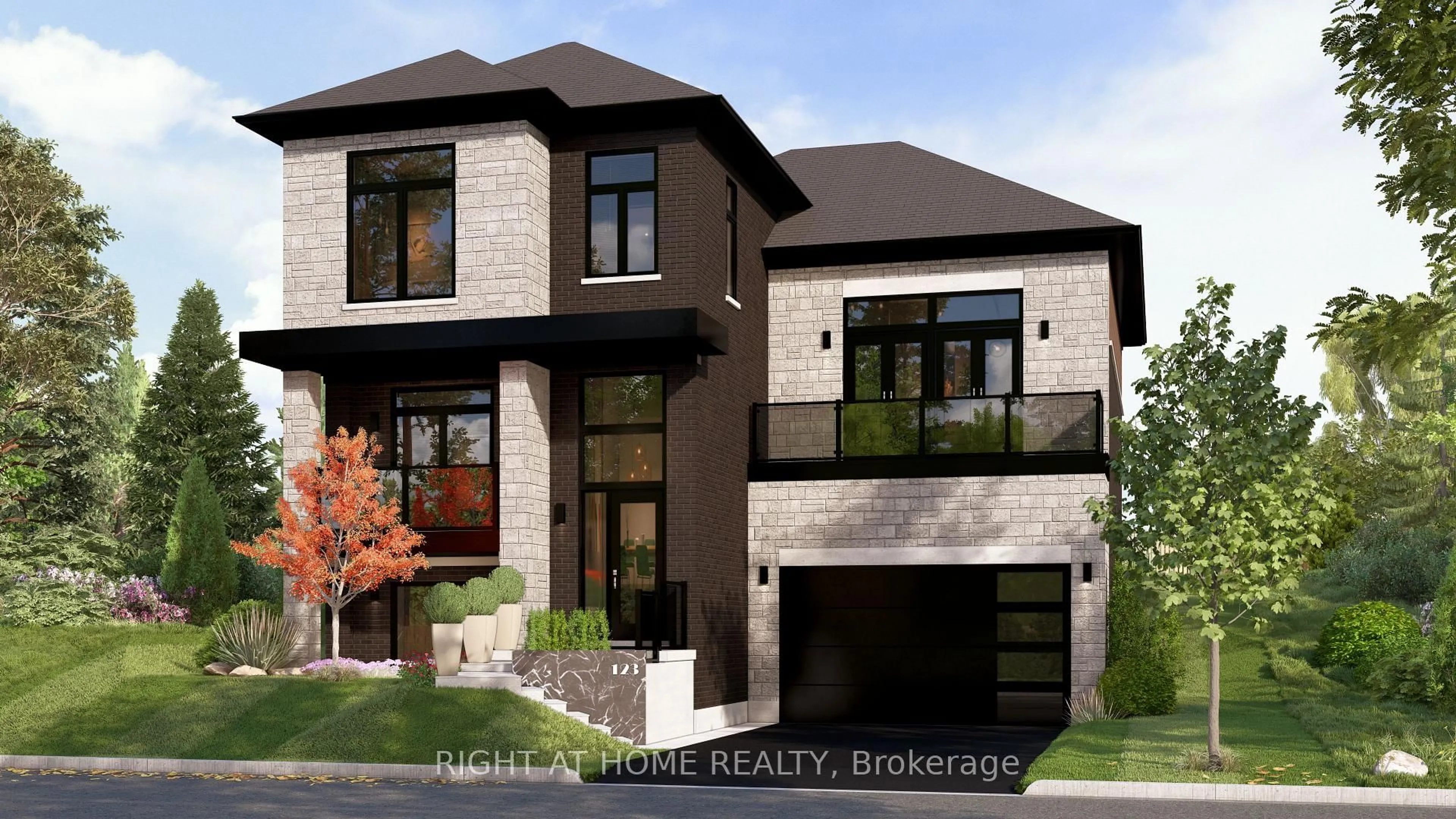 Home with brick exterior material, street for 4066 Highland Park Dr, Lincoln Ontario L3J 0S9