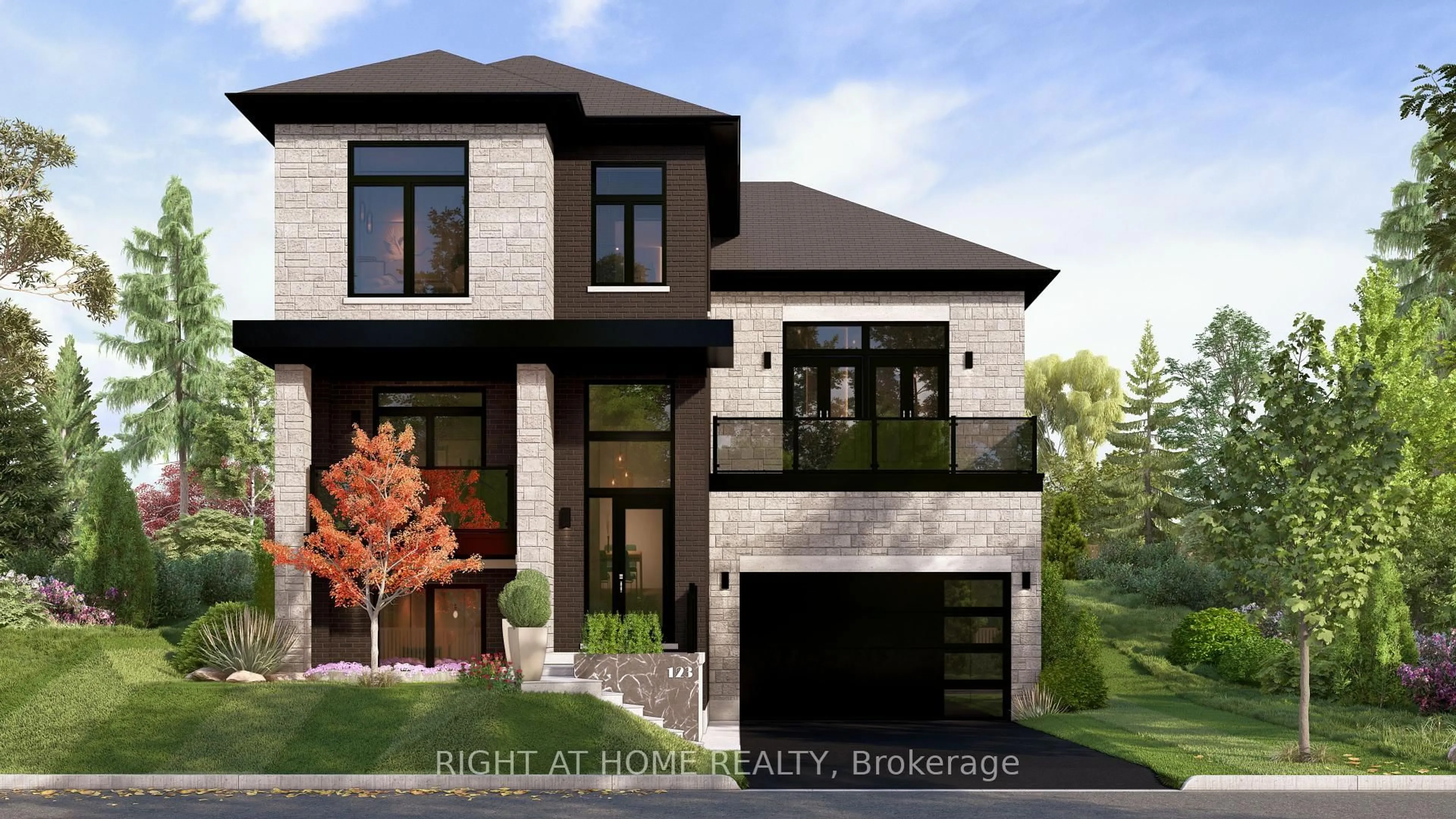 Home with brick exterior material, street for 4066 Highland Park Dr, Lincoln Ontario L3J 0S9