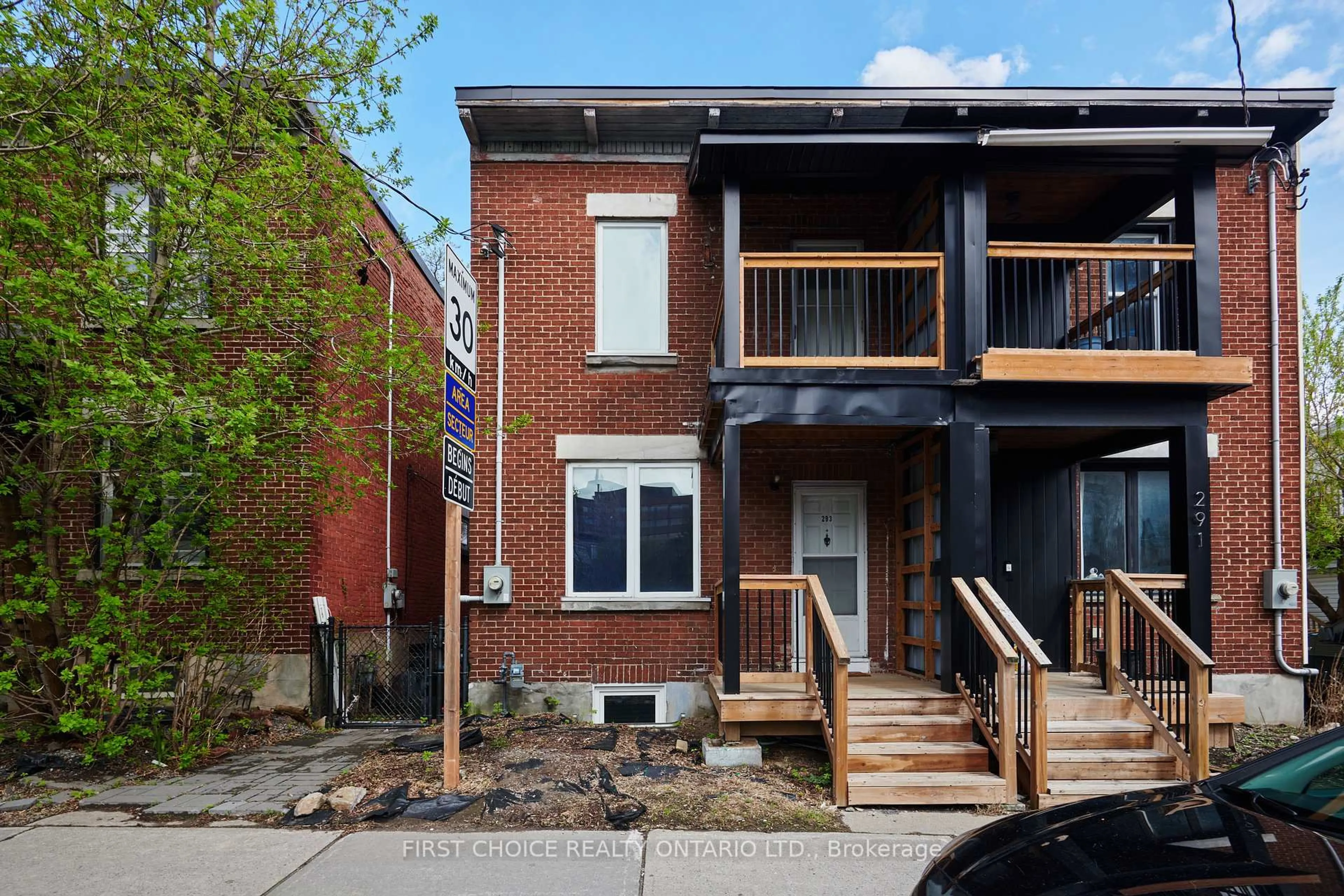 Home with brick exterior material, street for 293 Powell Ave, Ottawa Ontario K1S 2A6