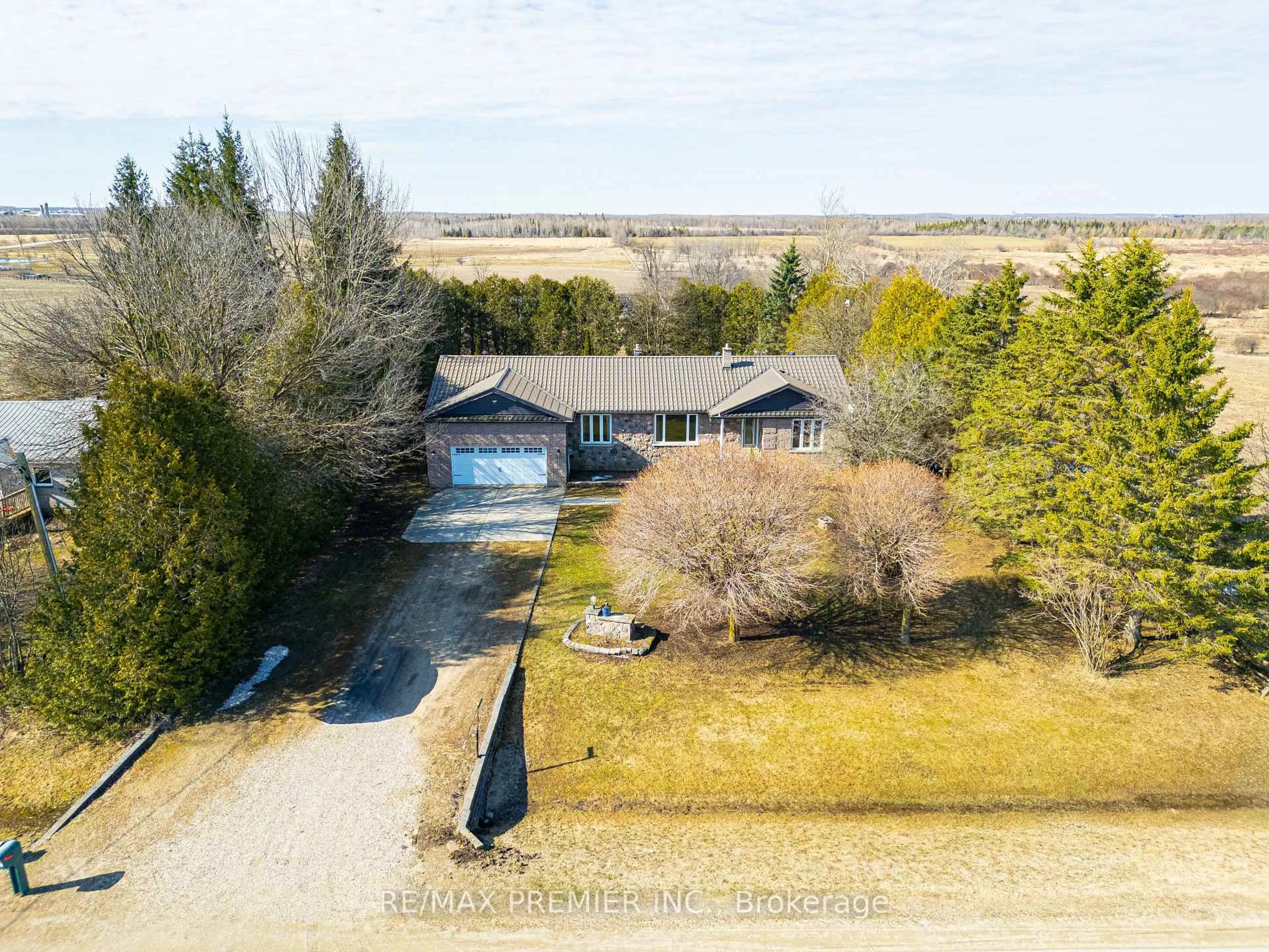 A pic from outside/outdoor area/front of a property/back of a property/a pic from drone, water/lake/river/ocean view for 733036 Southgate 73 Sdrd, Southgate Ontario N0C 1L0