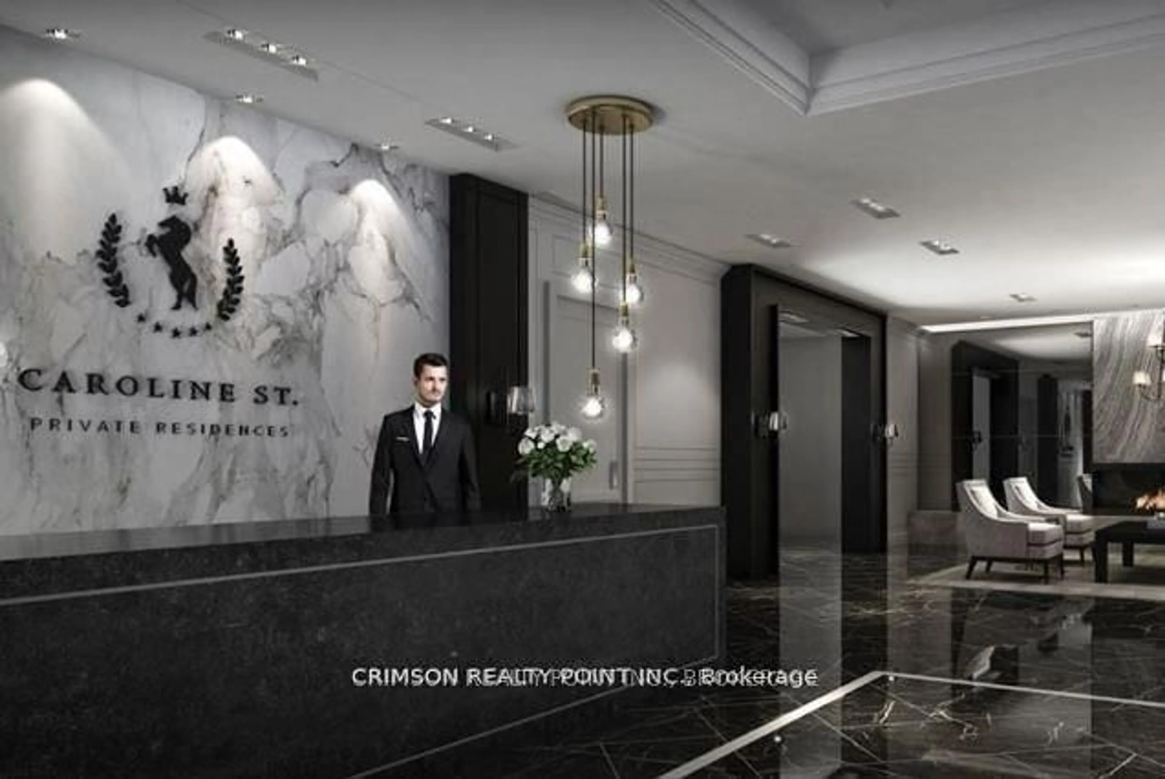 Lobby for 155 Caroline St #710, Waterloo Ontario N2L 0J8