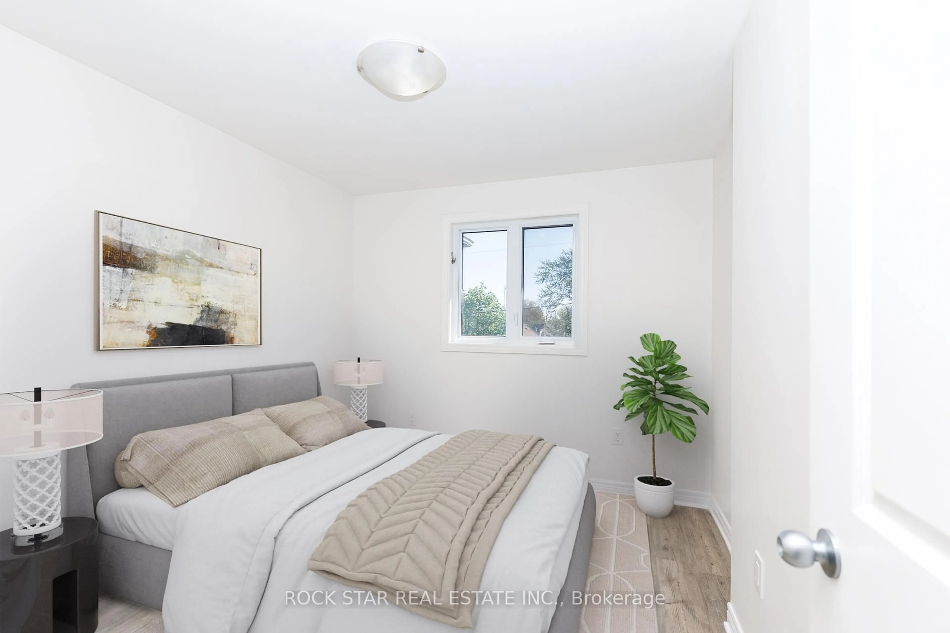 Bedroom with bed, unknown for 52B Merigold St, St. Catharines Ontario L2S 2N5